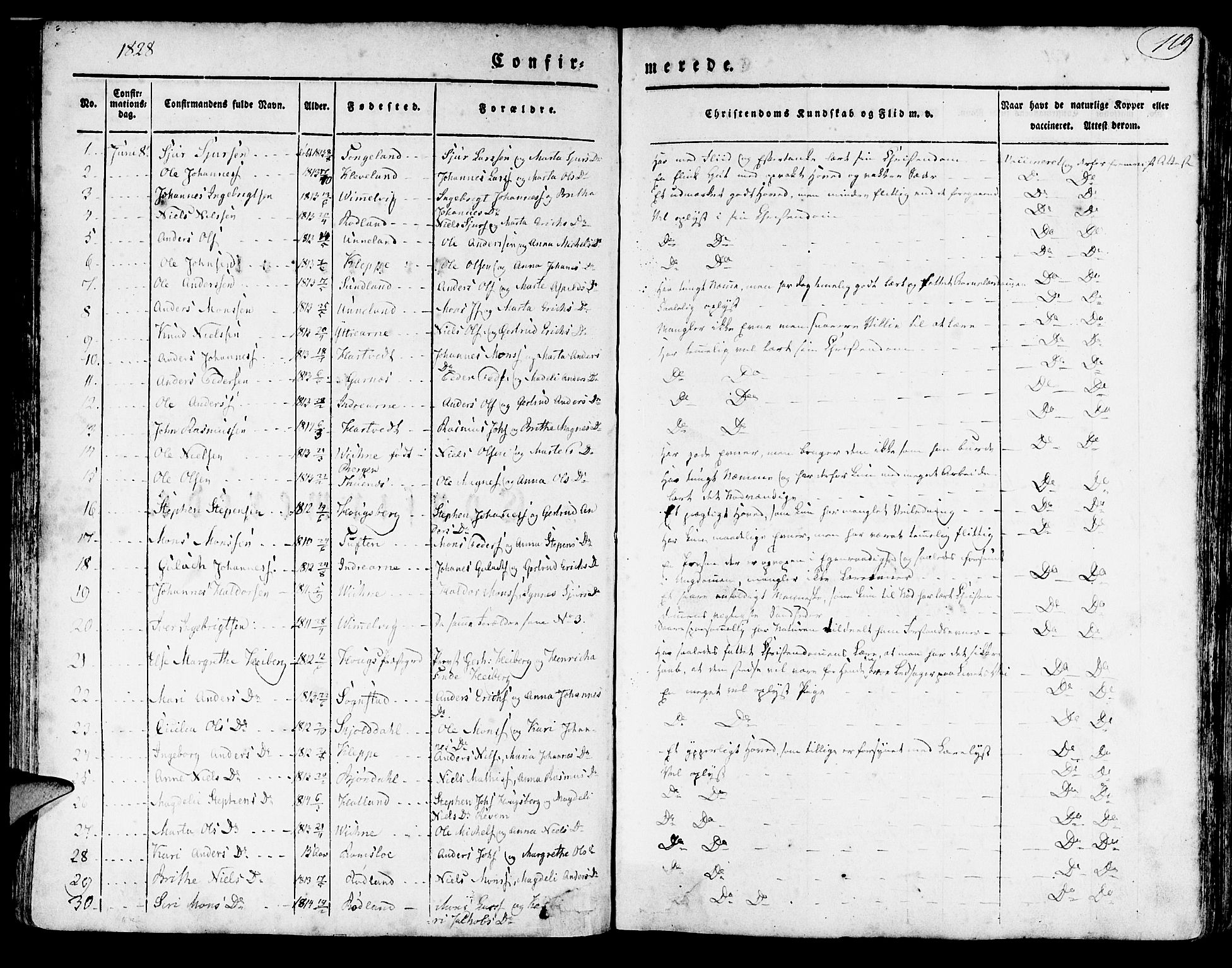 Haus sokneprestembete, AV/SAB-A-75601/H/Haa: Parish register (official) no. A 14, 1827-1838, p. 119