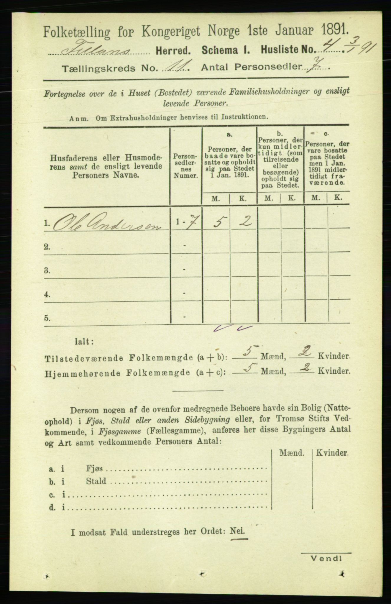 RA, 1891 census for 1616 Fillan, 1891, p. 2959