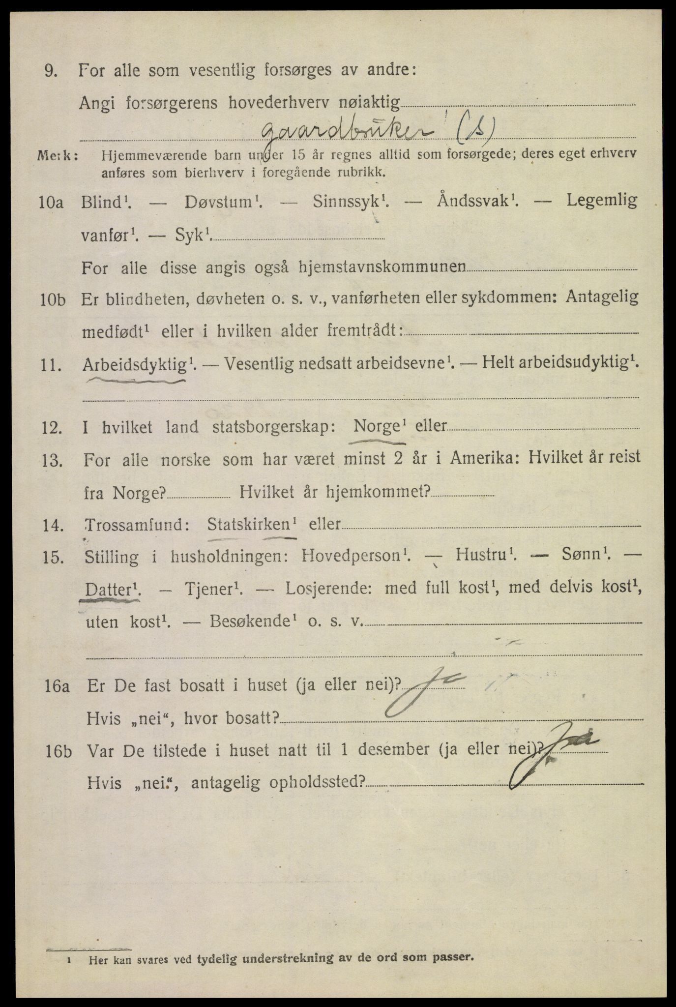 SAKO, 1920 census for Tinn, 1920, p. 6259