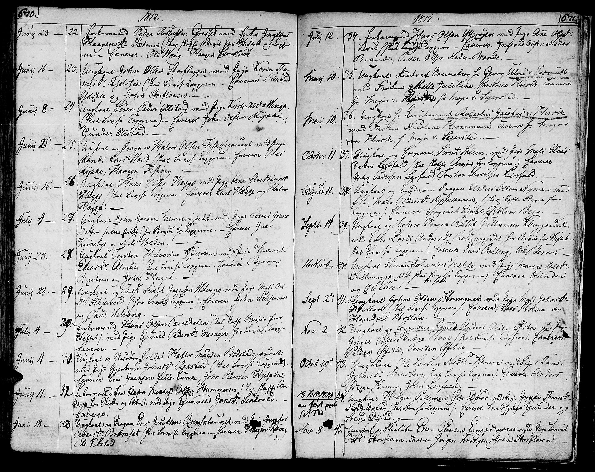 Ministerialprotokoller, klokkerbøker og fødselsregistre - Nord-Trøndelag, SAT/A-1458/709/L0060: Parish register (official) no. 709A07, 1797-1815, p. 670-671