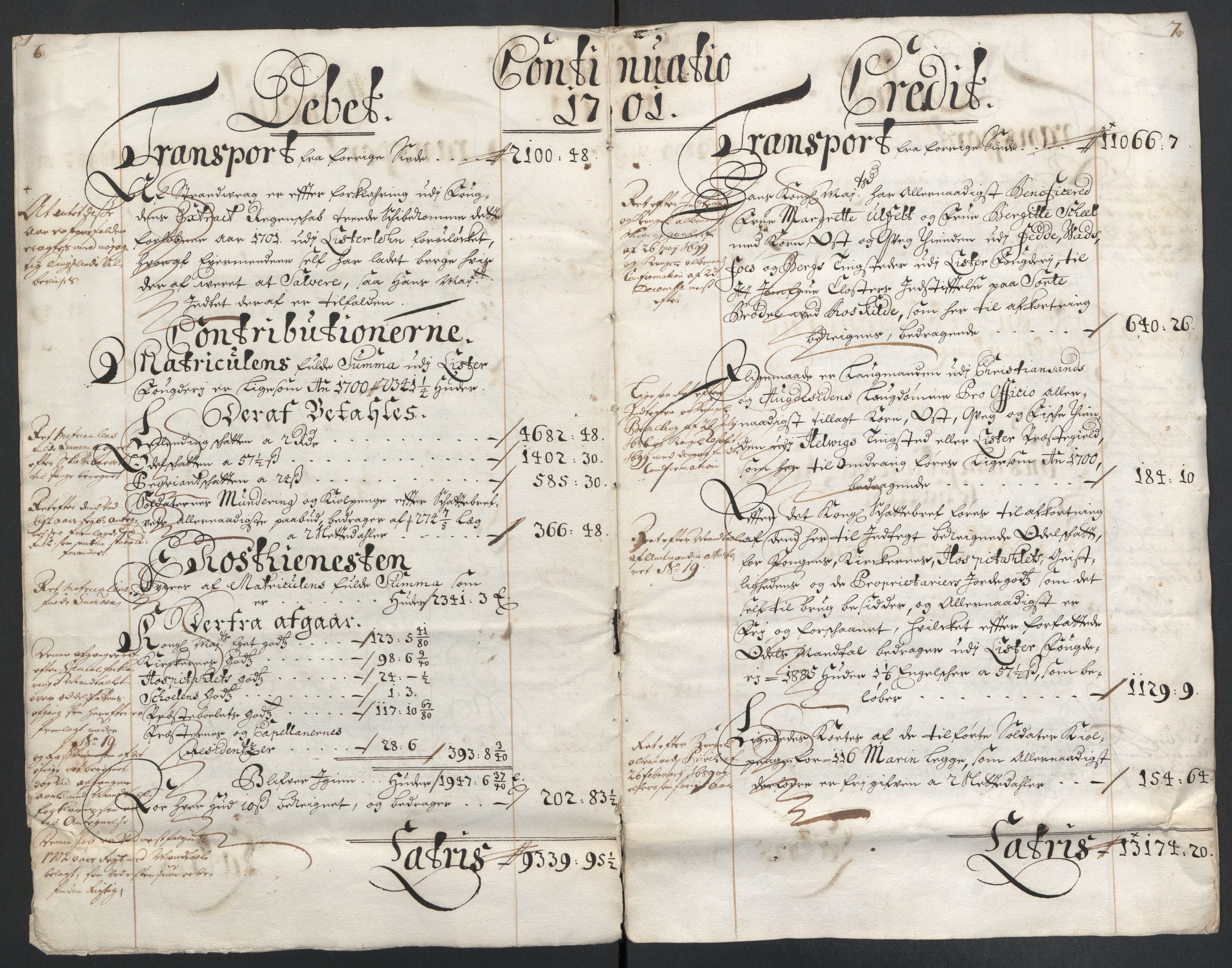 Rentekammeret inntil 1814, Reviderte regnskaper, Fogderegnskap, RA/EA-4092/R43/L2549: Fogderegnskap Lista og Mandal, 1701-1702, p. 6