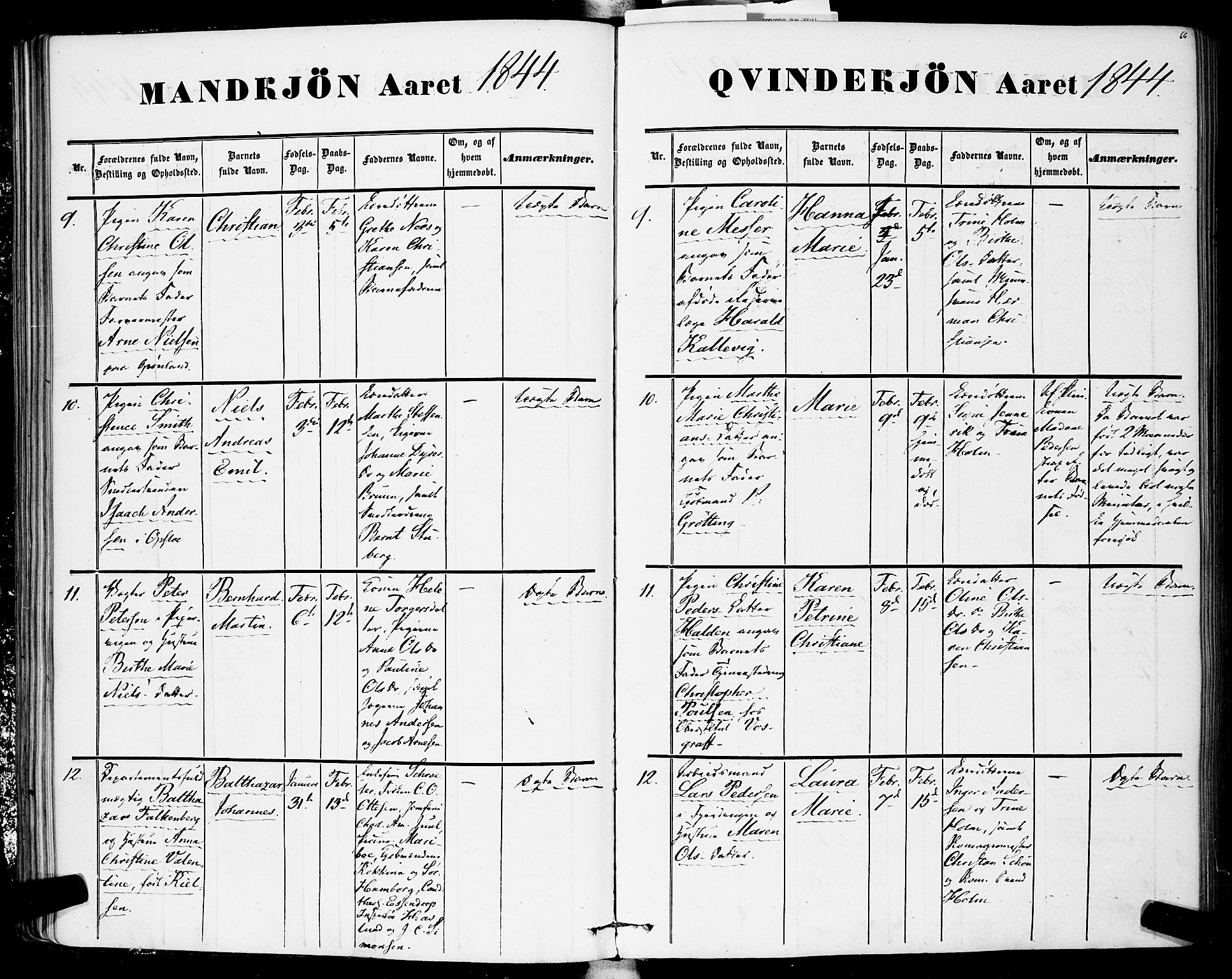 Rikshospitalet prestekontor Kirkebøker, SAO/A-10309b/F/L0003: Parish register (official) no. 3, 1841-1853, p. 66