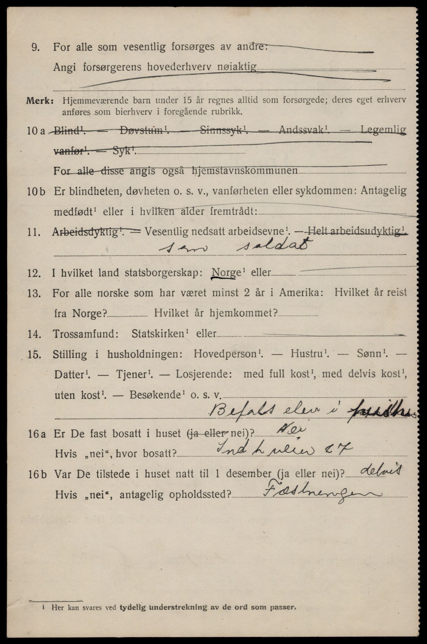 SAT, 1920 census for Trondheim, 1920, p. 69729