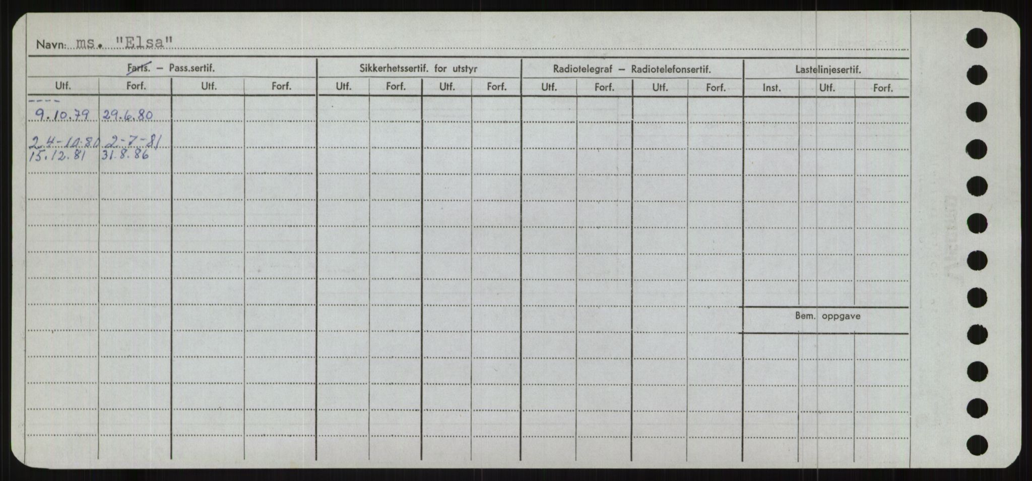 Sjøfartsdirektoratet med forløpere, Skipsmålingen, RA/S-1627/H/Ha/L0002/0001: Fartøy, Eik-Hill / Fartøy, Eik-F, p. 142