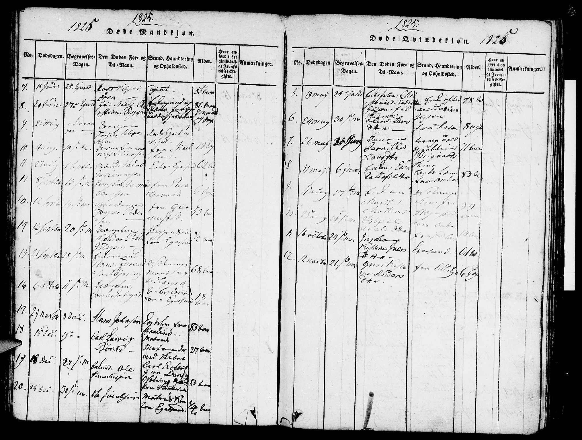 Eigersund sokneprestkontor, AV/SAST-A-101807/S08/L0007: Parish register (official) no. A 7, 1815-1827