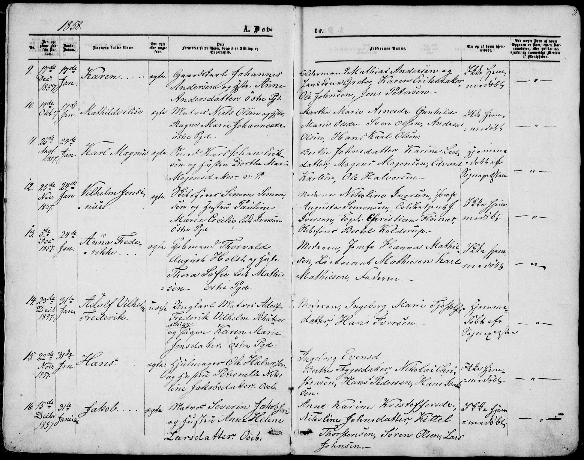 Porsgrunn kirkebøker , AV/SAKO-A-104/F/Fa/L0007: Parish register (official) no. 7, 1858-1877, p. 3