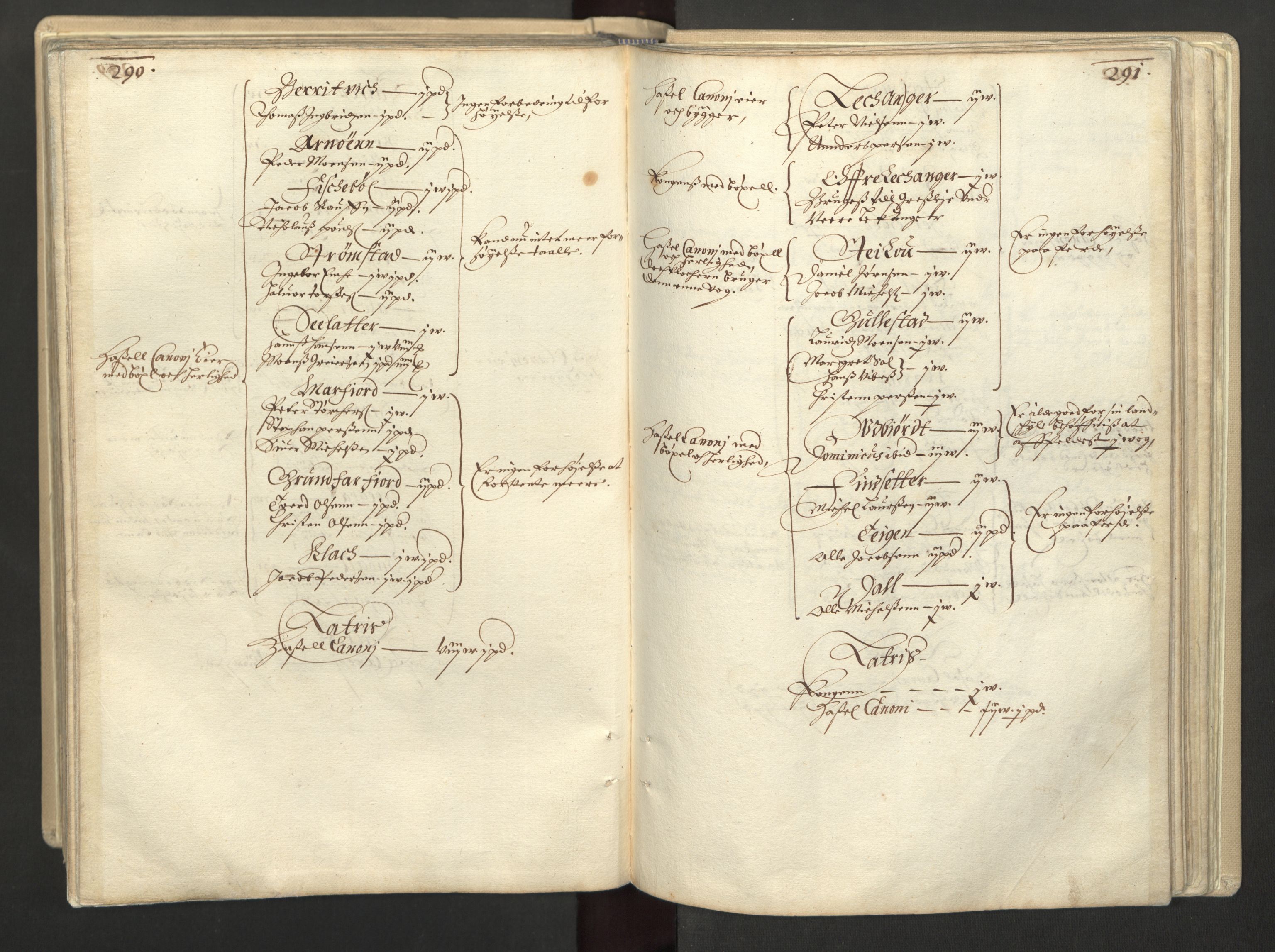 Rentekammeret inntil 1814, Realistisk ordnet avdeling, AV/RA-EA-4070/L/L0030/0001: Nordland lagdømme: / Alminnelig jordebok for Helgeland, Salten, Lofoten, Vesterålen, Andenes og Senja., 1661, p. 290-291