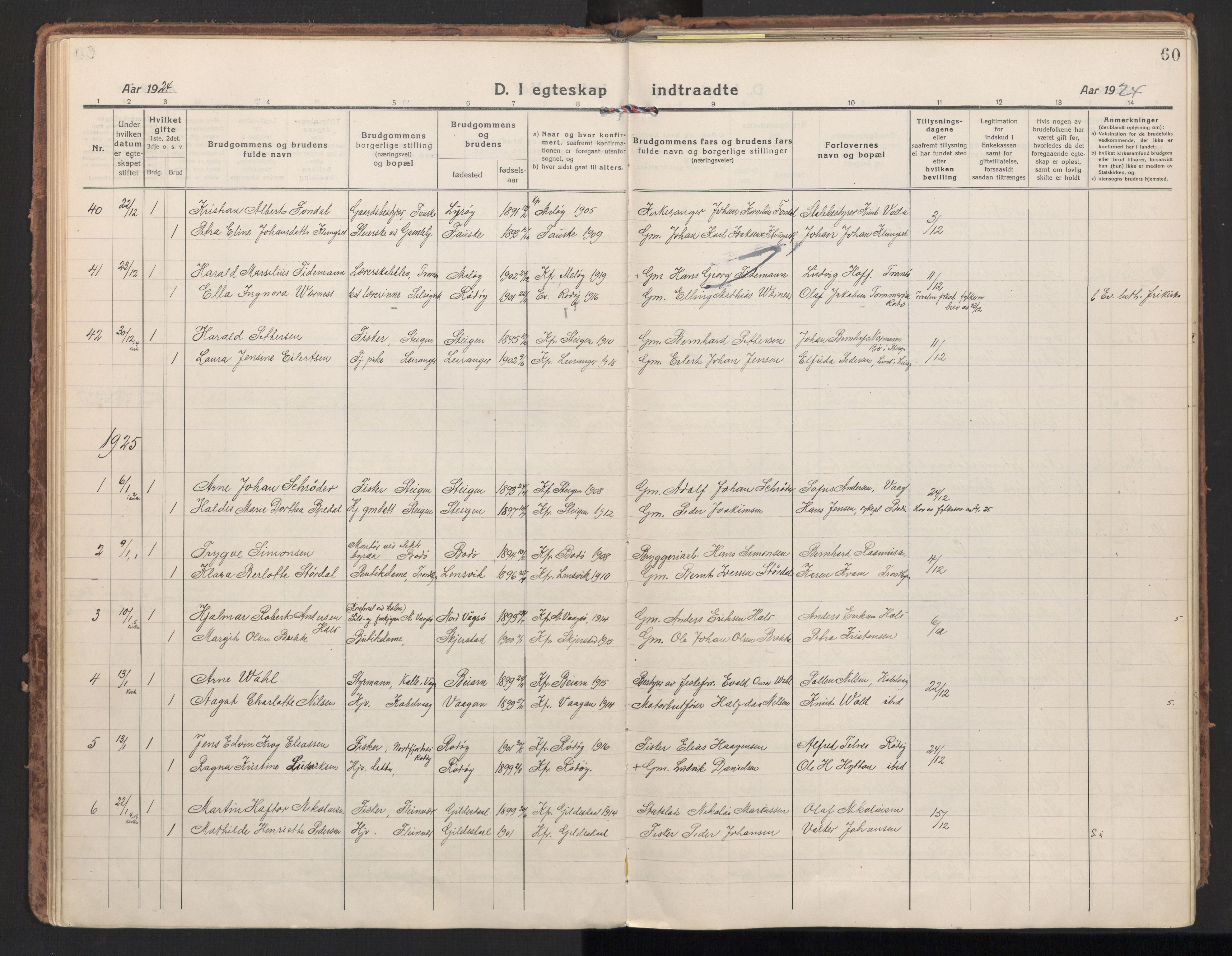 Ministerialprotokoller, klokkerbøker og fødselsregistre - Nordland, SAT/A-1459/801/L0018: Parish register (official) no. 801A18, 1916-1930, p. 60