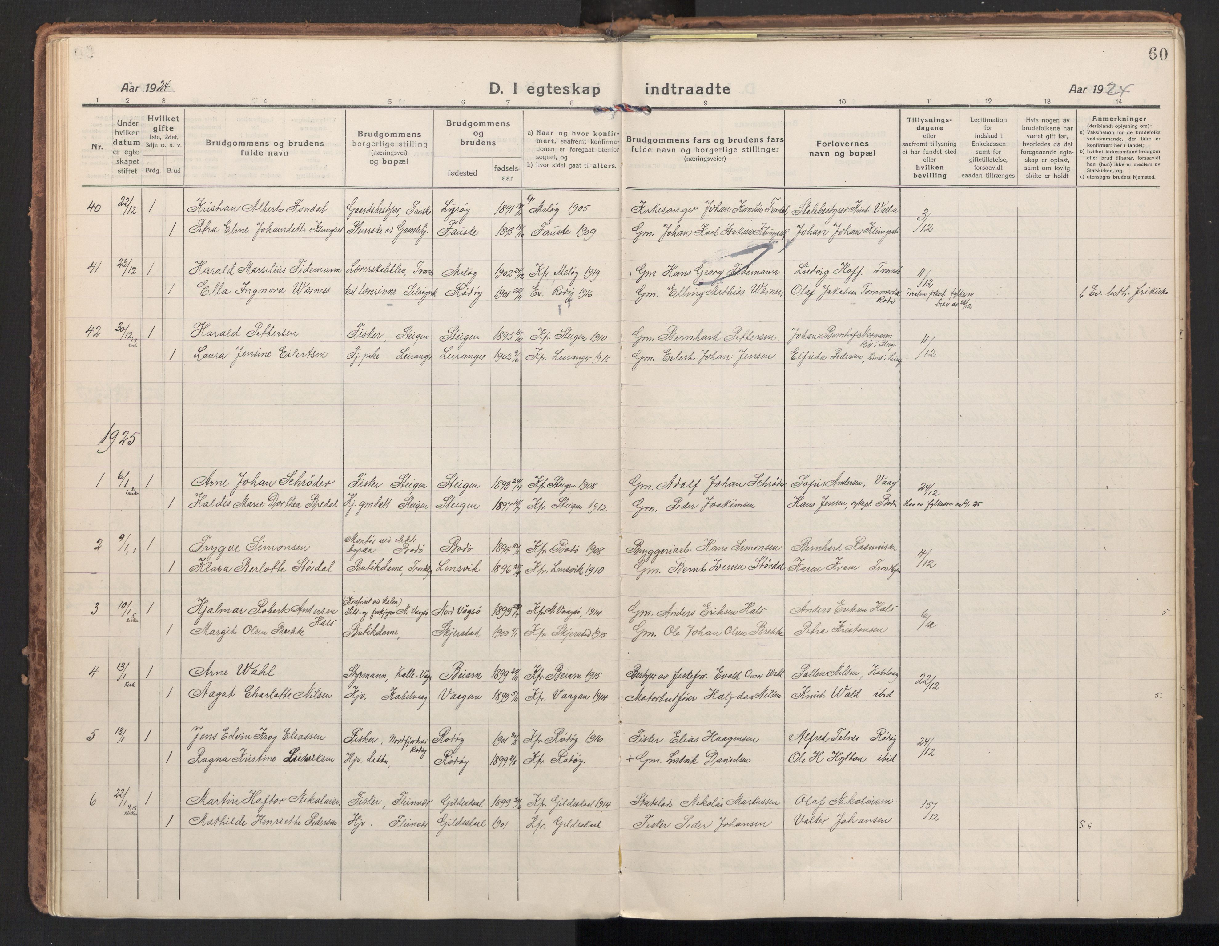 Ministerialprotokoller, klokkerbøker og fødselsregistre - Nordland, AV/SAT-A-1459/801/L0018: Parish register (official) no. 801A18, 1916-1930, p. 60