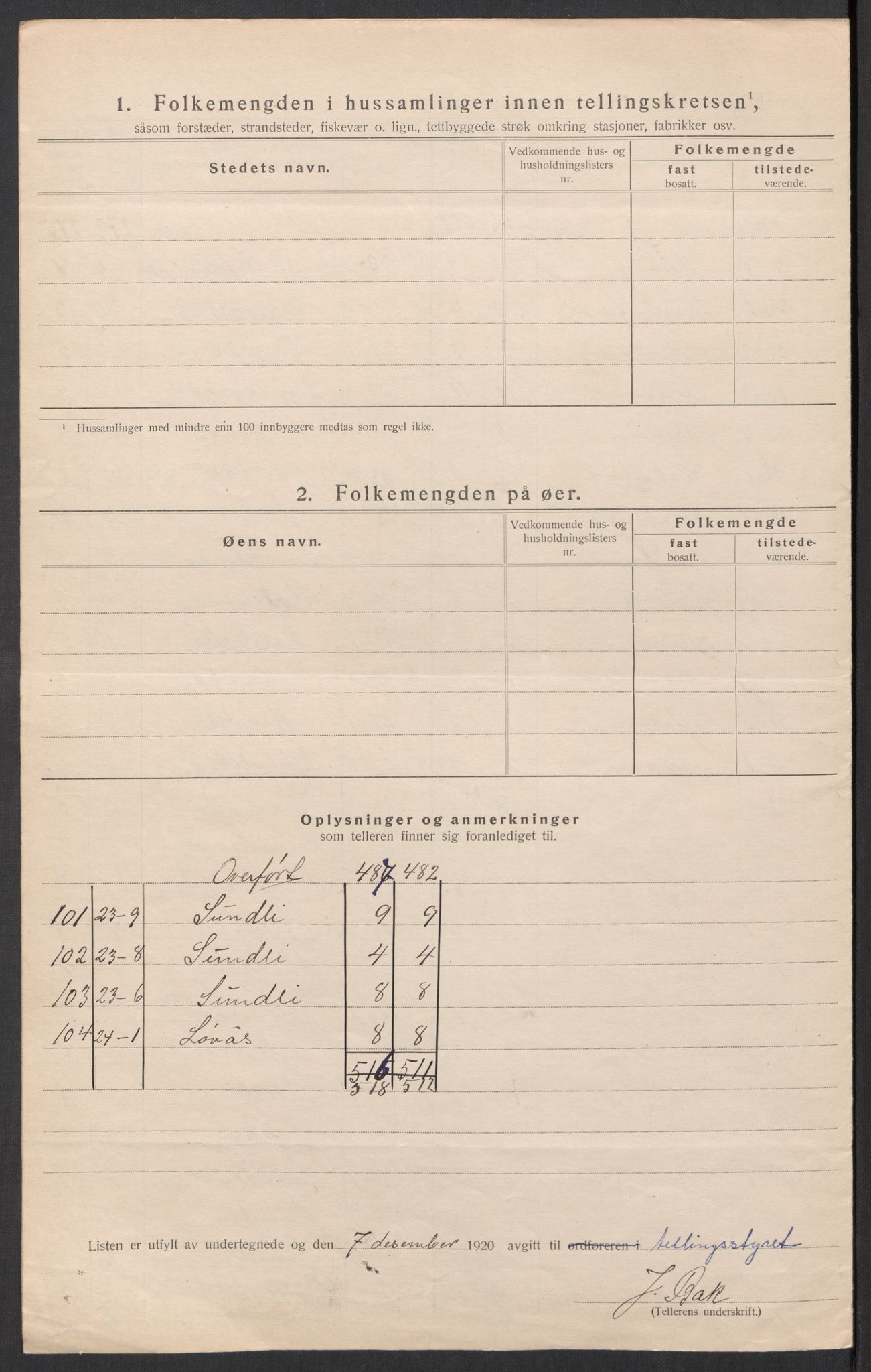 SAT, 1920 census for Orkdal, 1920, p. 13