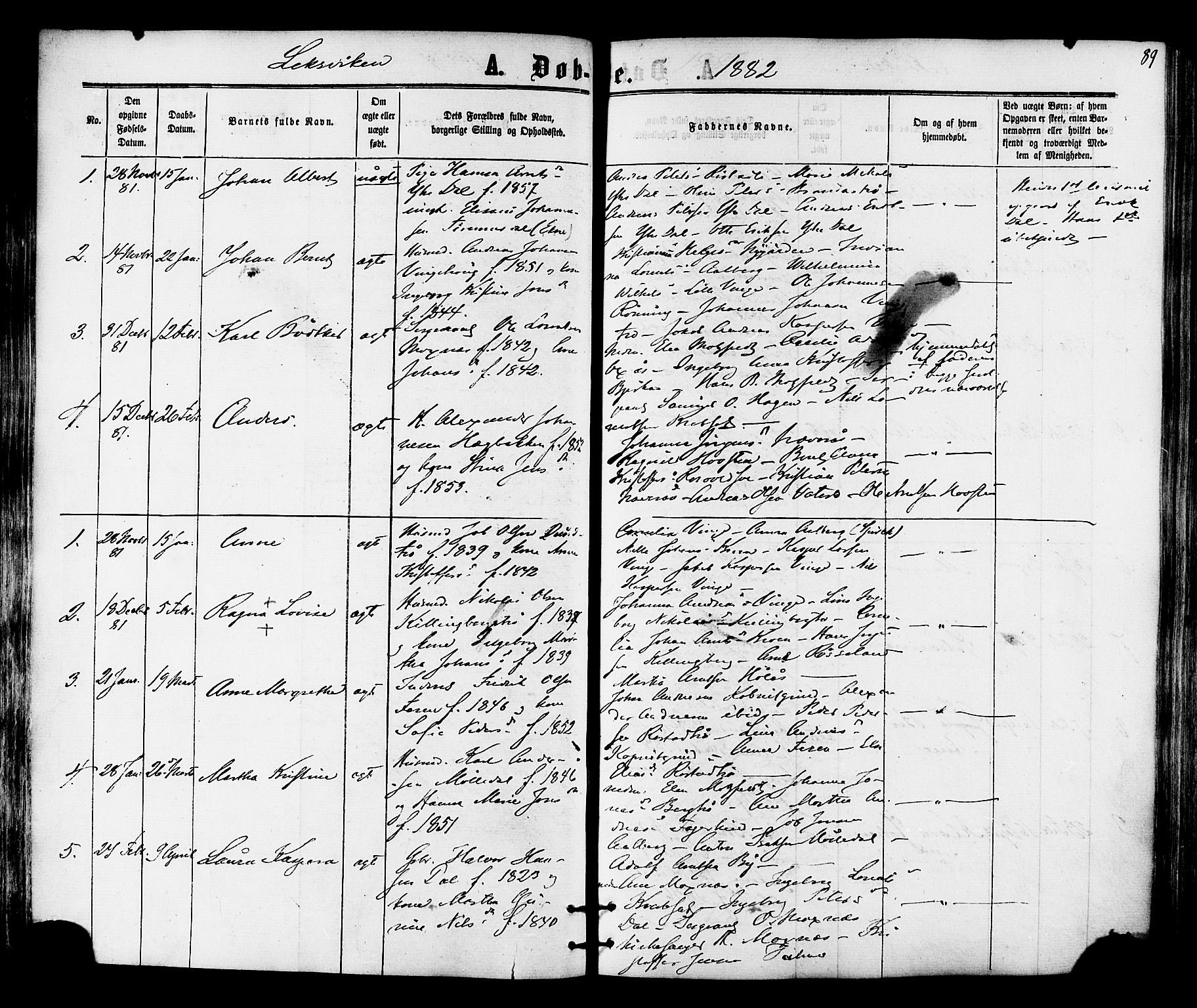 Ministerialprotokoller, klokkerbøker og fødselsregistre - Nord-Trøndelag, SAT/A-1458/701/L0009: Parish register (official) no. 701A09 /1, 1864-1882, p. 89
