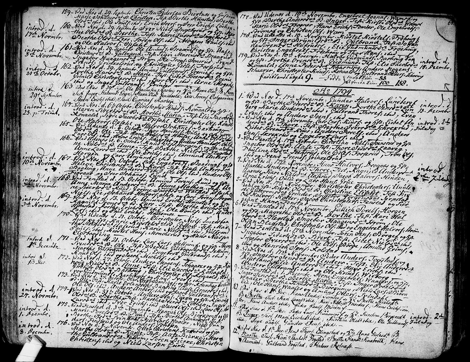 Nes prestekontor Kirkebøker, SAO/A-10410/F/Fa/L0004: Parish register (official) no. I 4, 1781-1816, p. 64