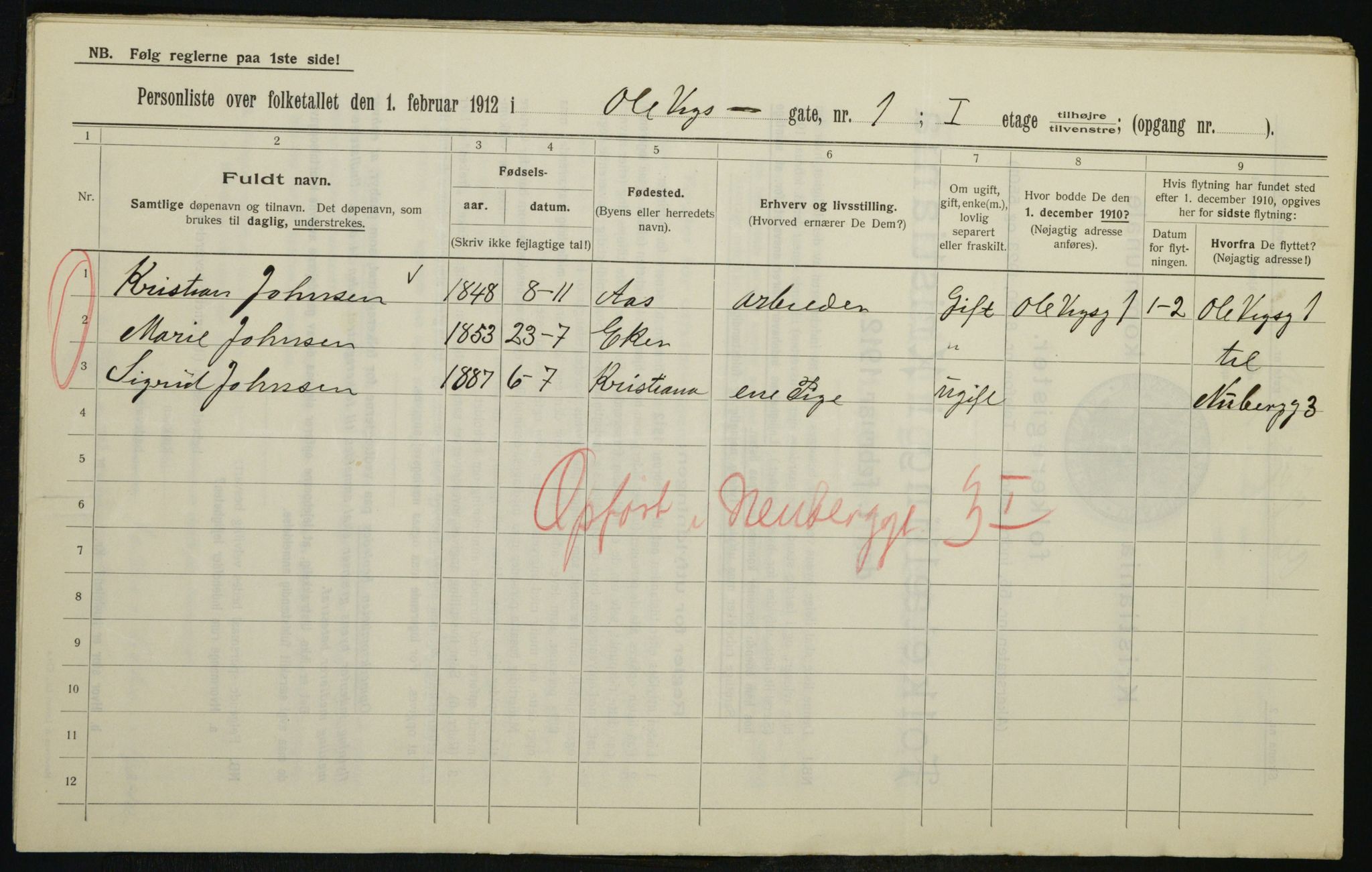 OBA, Municipal Census 1912 for Kristiania, 1912, p. 76024