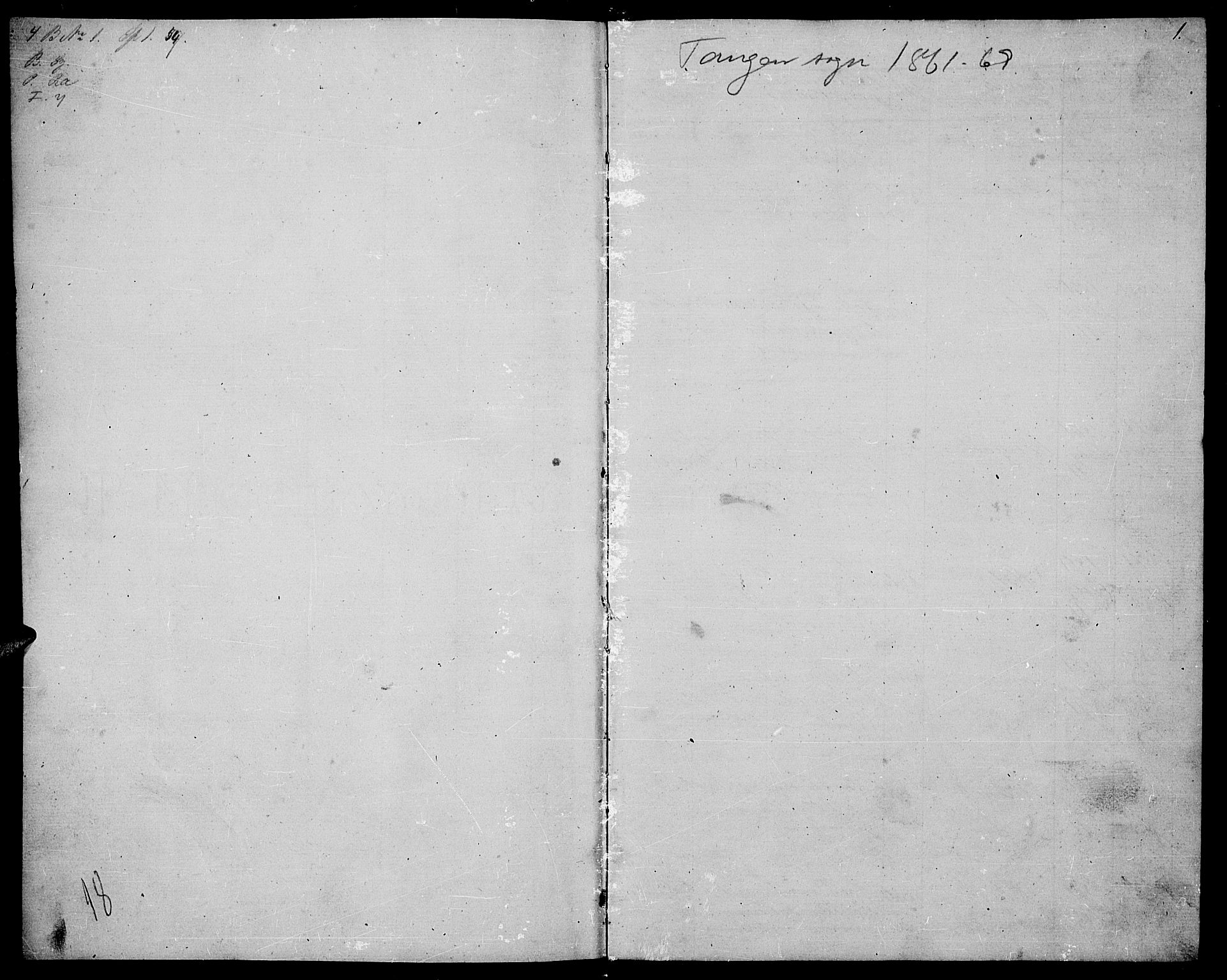 Stange prestekontor, SAH/PREST-002/L/L0004: Parish register (copy) no. 4, 1861-1869, p. 0-1