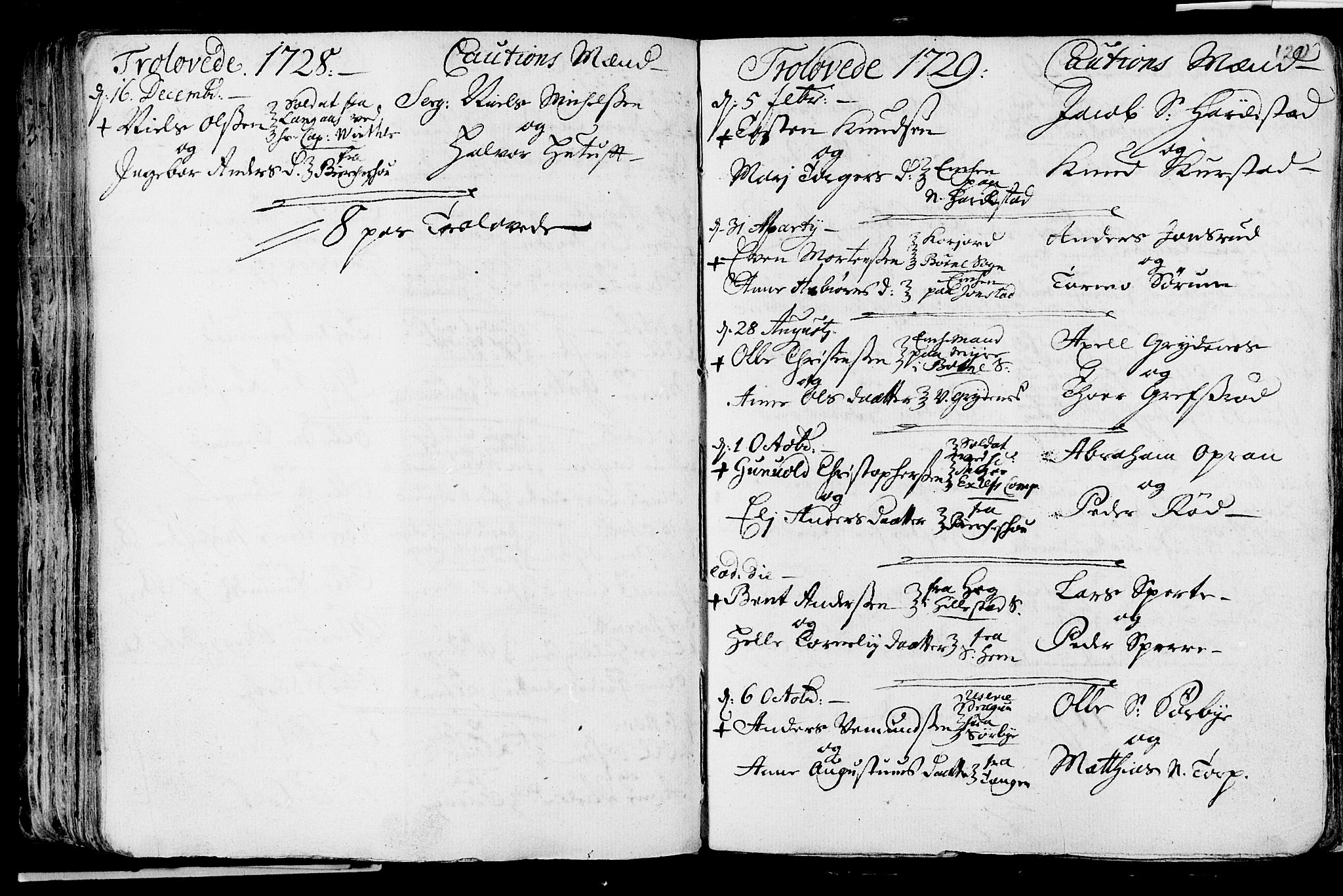 Våle kirkebøker, SAKO/A-334/F/Fa/L0002: Parish register (official) no. I 2, 1705-1732, p. 120