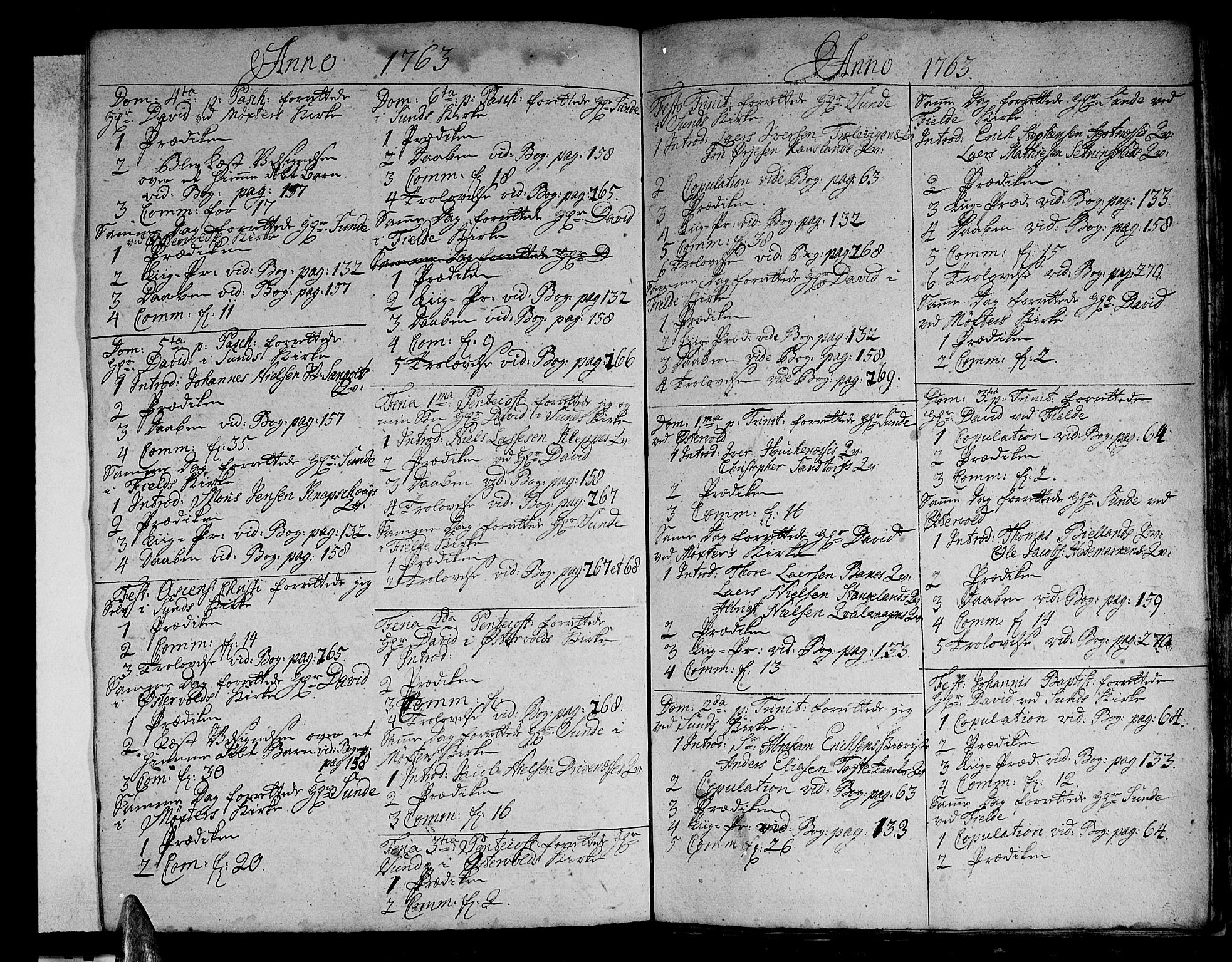 Sund sokneprestembete, AV/SAB-A-99930: Parish register (official) no. A 3, 1740-1769