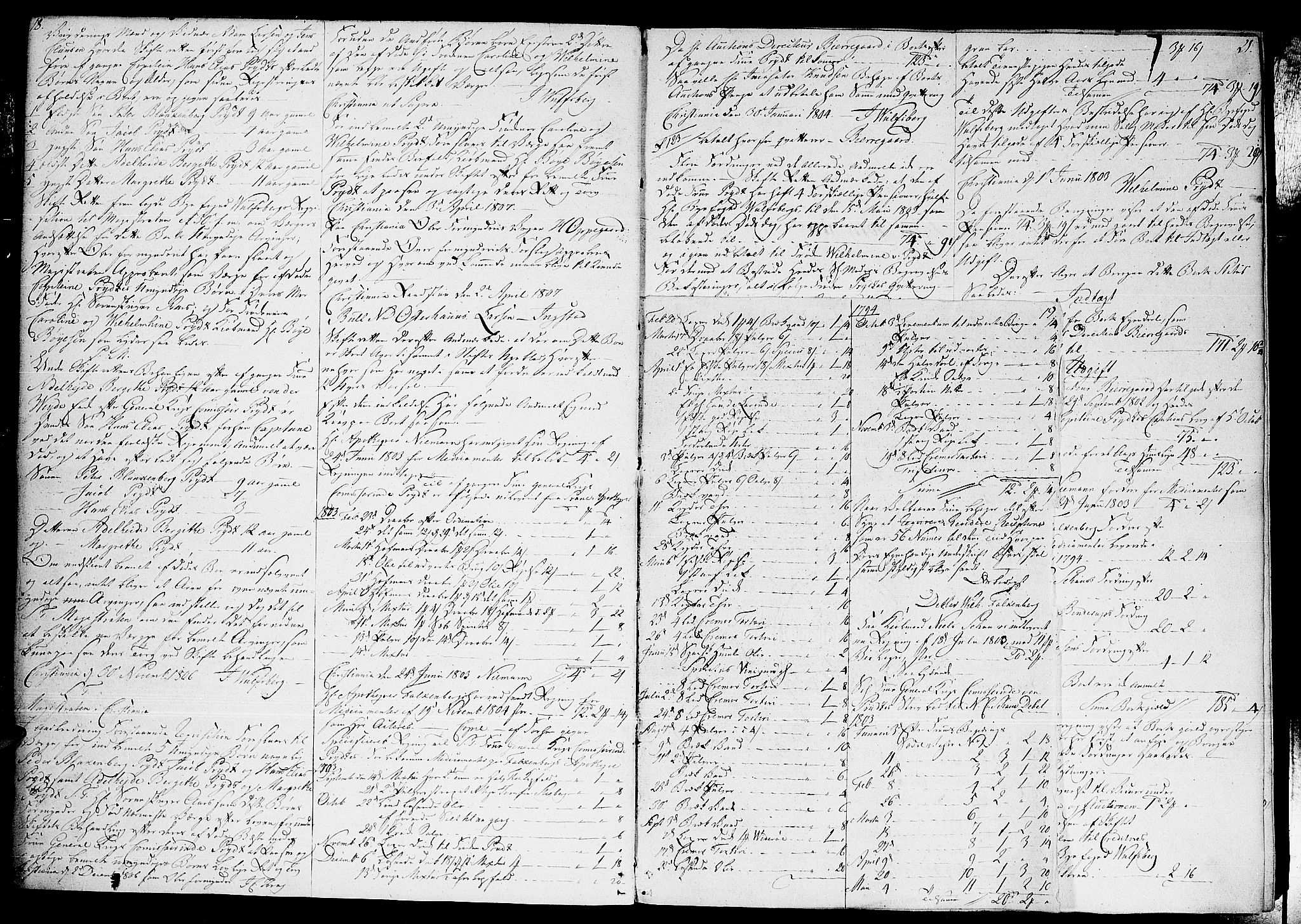 Oslo skifterett, AV/SAO-A-10383/H/Ha/L0014: Skifteprotokoll, 1806-1810, p. 18-19