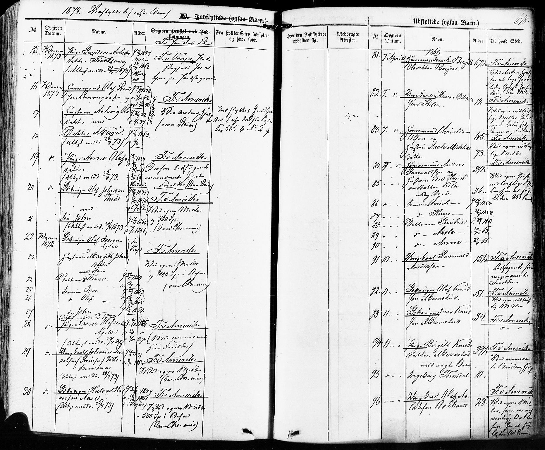 Kviteseid kirkebøker, AV/SAKO-A-276/F/Fa/L0007: Parish register (official) no. I 7, 1859-1881, p. 618