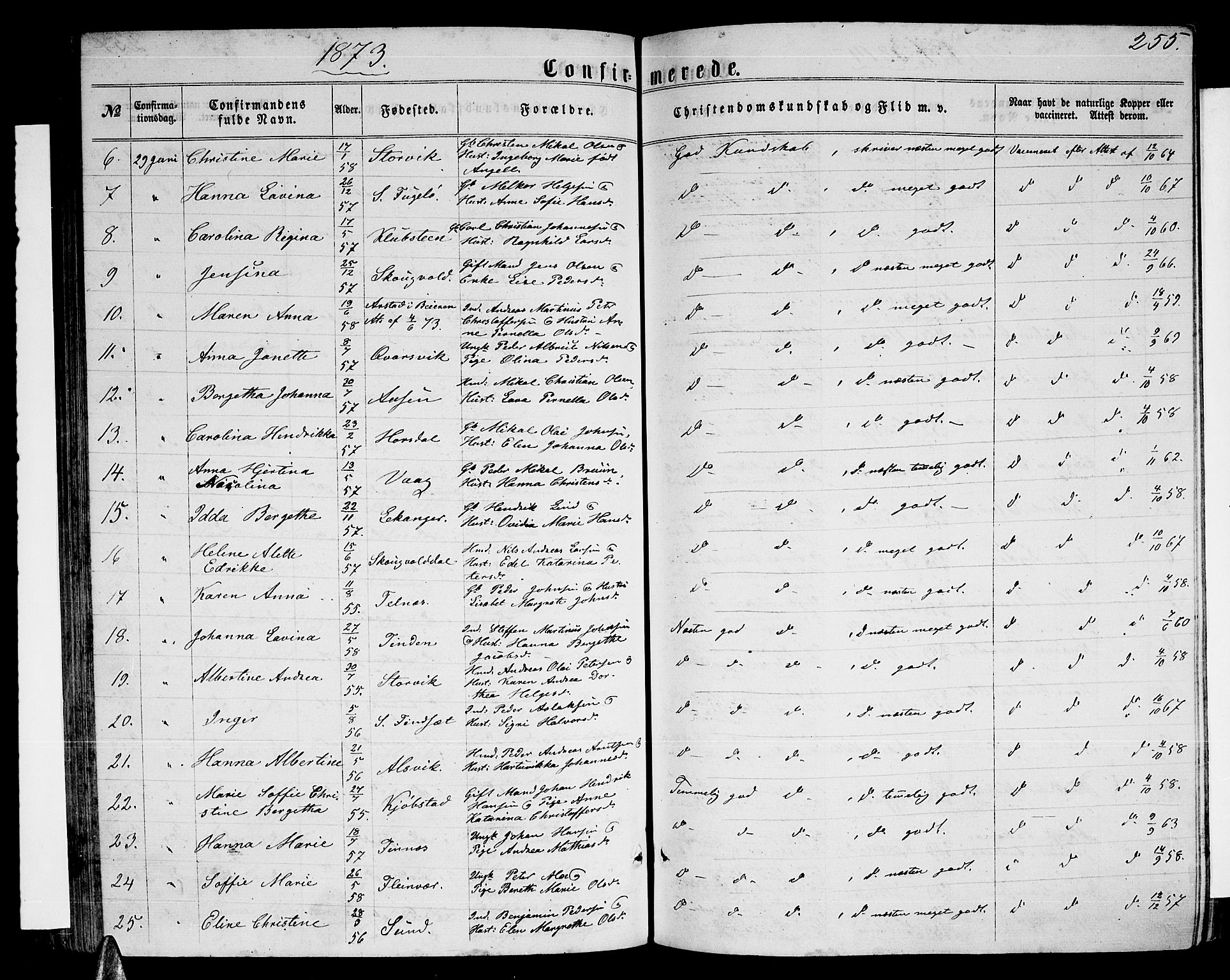 Ministerialprotokoller, klokkerbøker og fødselsregistre - Nordland, AV/SAT-A-1459/805/L0107: Parish register (copy) no. 805C03, 1862-1885, p. 255