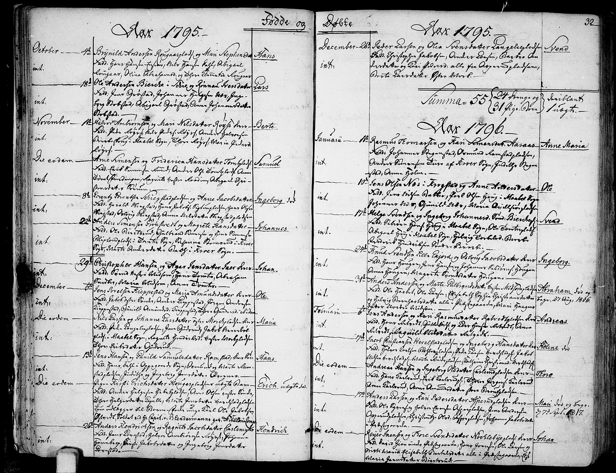Kråkstad prestekontor Kirkebøker, SAO/A-10125a/F/Fa/L0002: Parish register (official) no. I 2, 1786-1814, p. 32