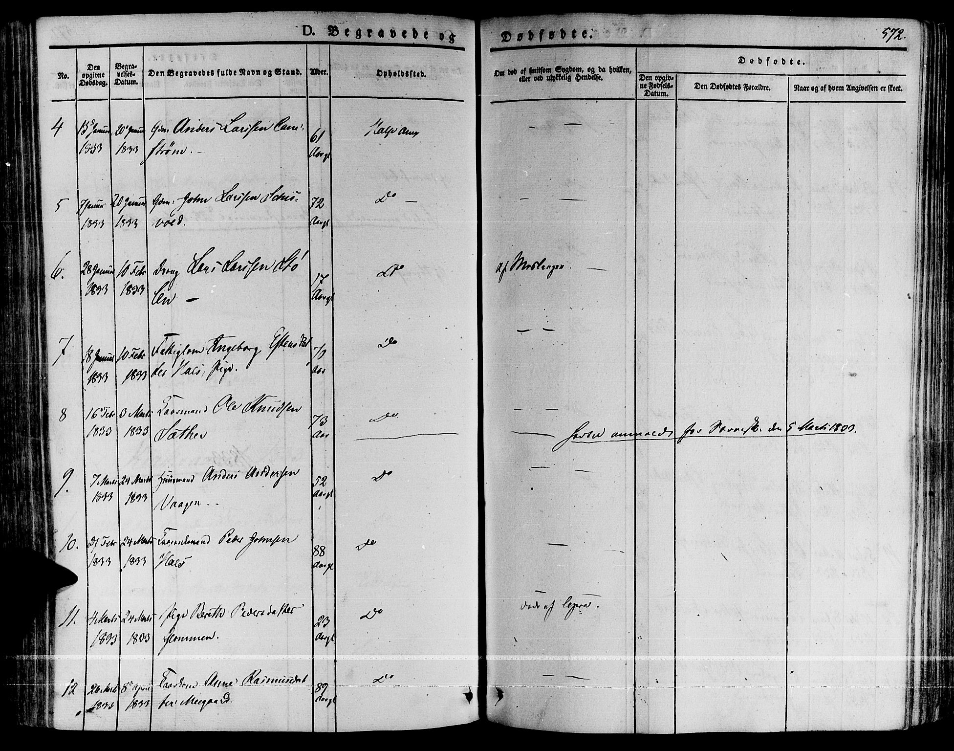 Ministerialprotokoller, klokkerbøker og fødselsregistre - Møre og Romsdal, AV/SAT-A-1454/592/L1025: Parish register (official) no. 592A03 /2, 1831-1849, p. 572