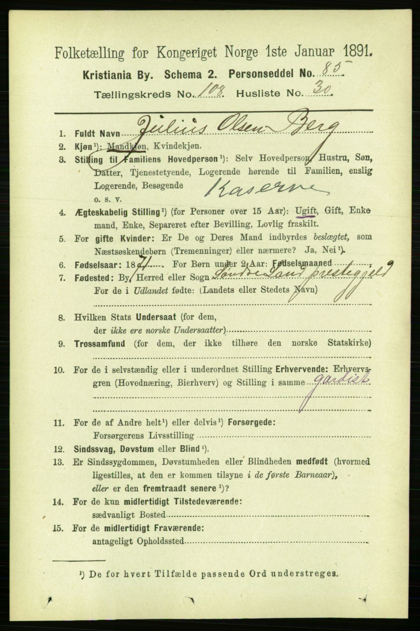 RA, 1891 census for 0301 Kristiania, 1891, p. 56338