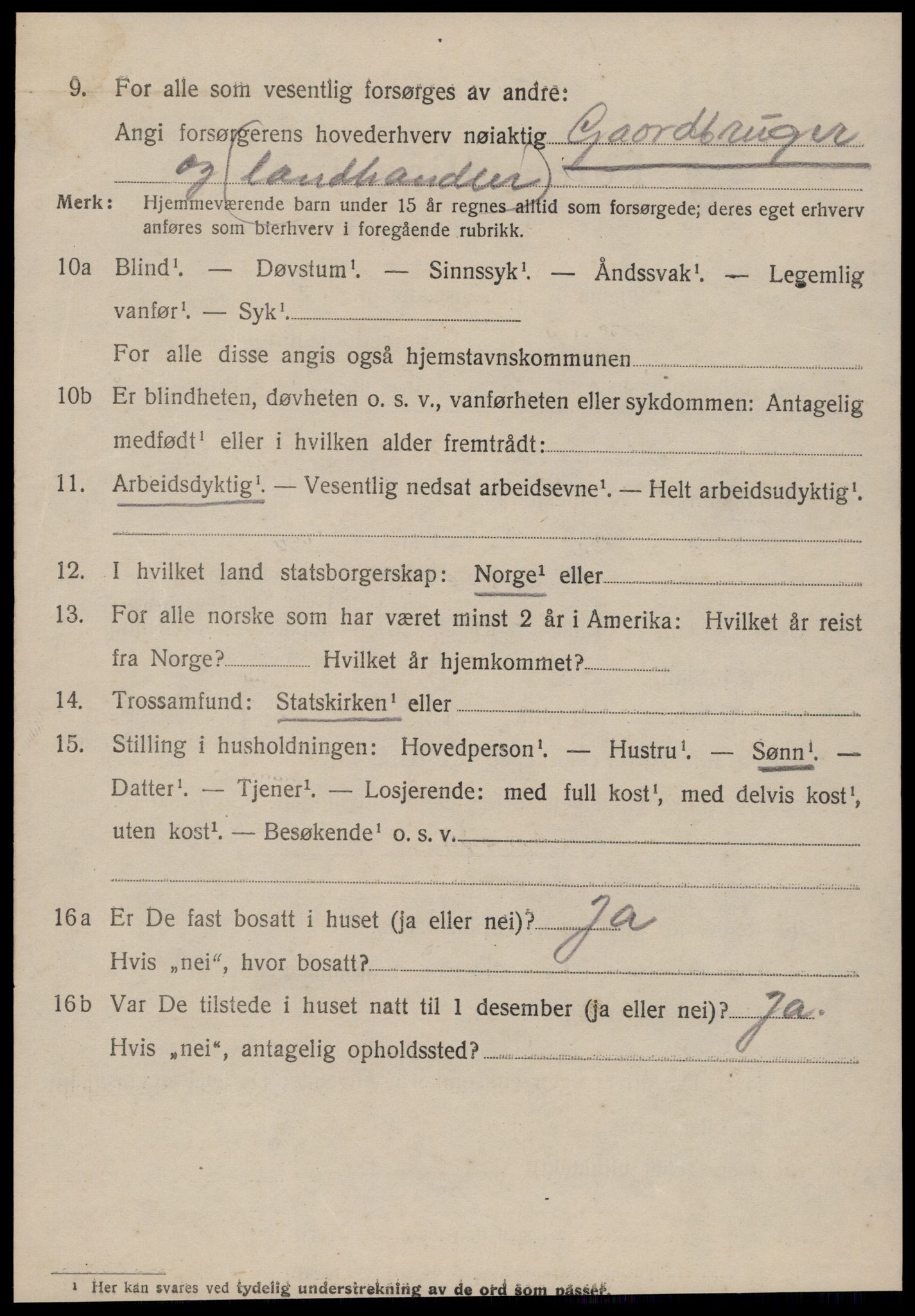 SAT, 1920 census for Ørsta, 1920, p. 4315