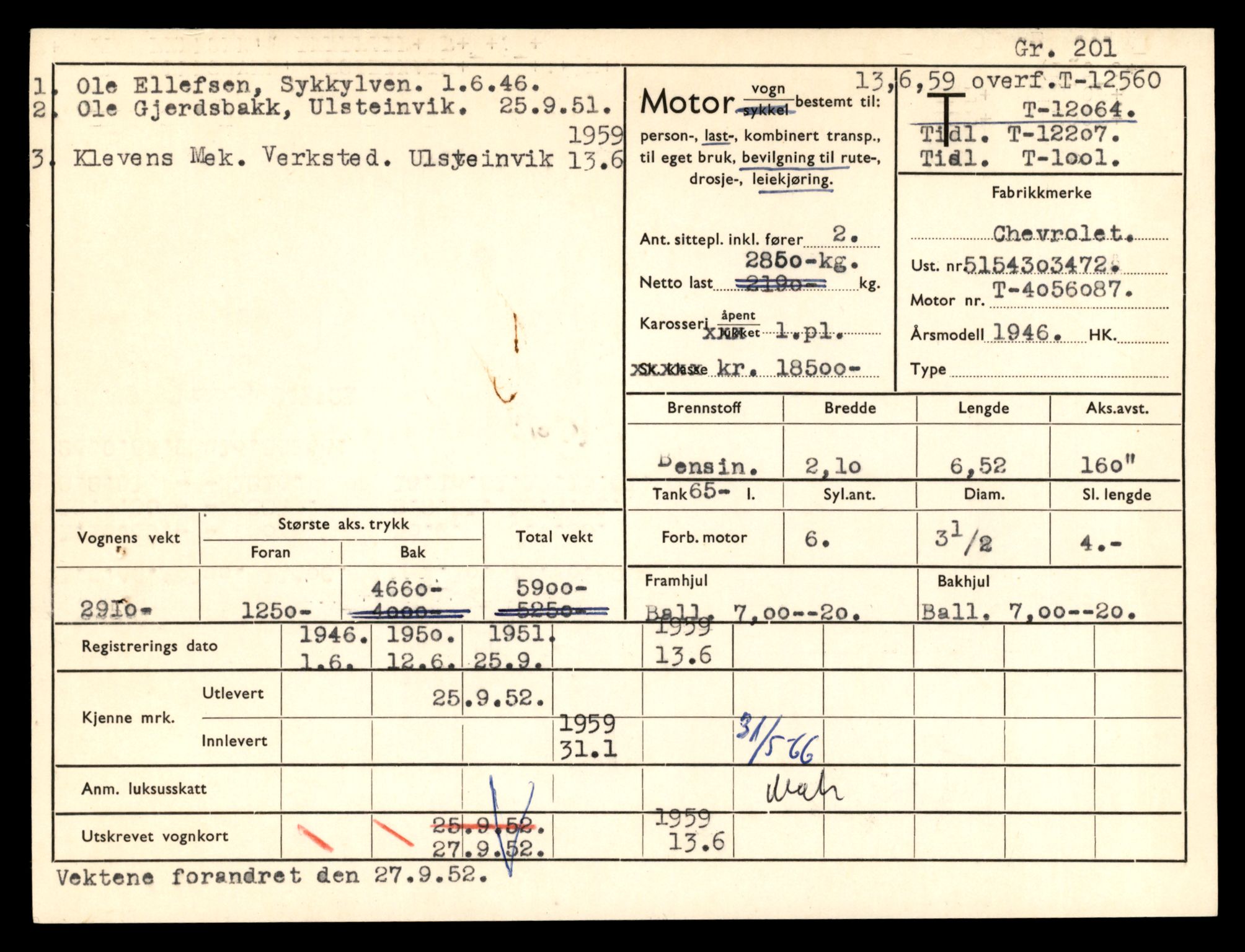 Møre og Romsdal vegkontor - Ålesund trafikkstasjon, SAT/A-4099/F/Fe/L0034: Registreringskort for kjøretøy T 12500 - T 12652, 1927-1998, p. 1114