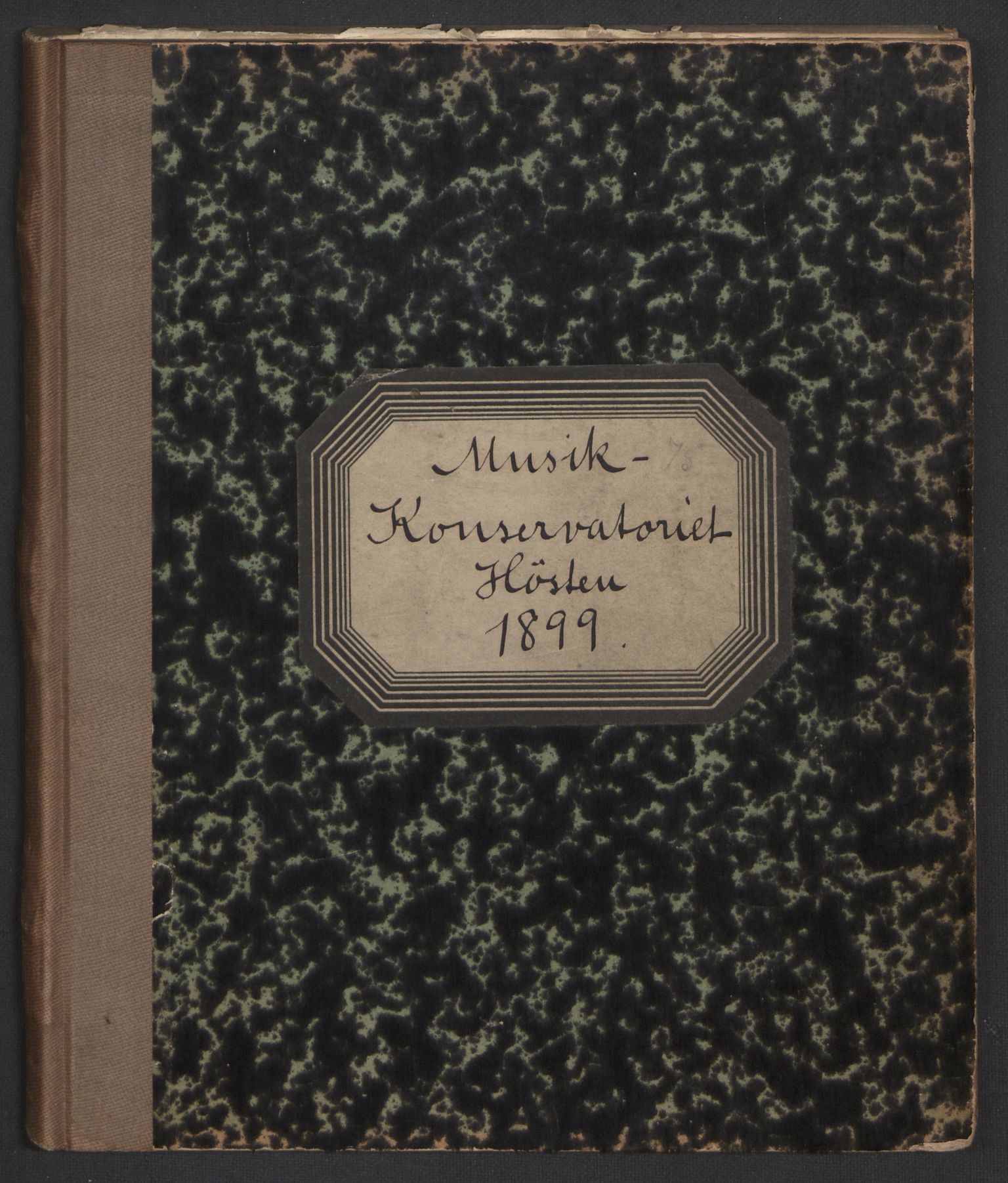 Musikkonservatoriet i Oslo, RA/PA-1761/F/Fa/L0002/0004: Oversikt over lærere, elever, m.m. / Musikkonservatoriet i Oslo - Høstesemesteret, 1899