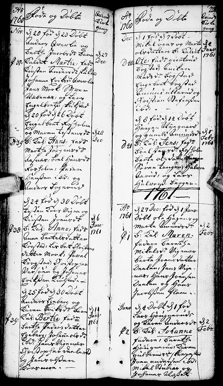 Aurskog prestekontor Kirkebøker, AV/SAO-A-10304a/F/Fa/L0002: Parish register (official) no. I 2, 1735-1766, p. 208