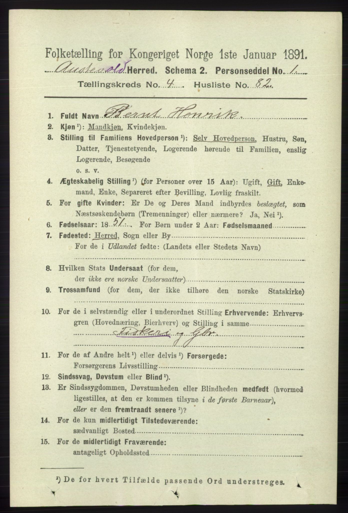 RA, 1891 census for 1244 Austevoll, 1891, p. 1903