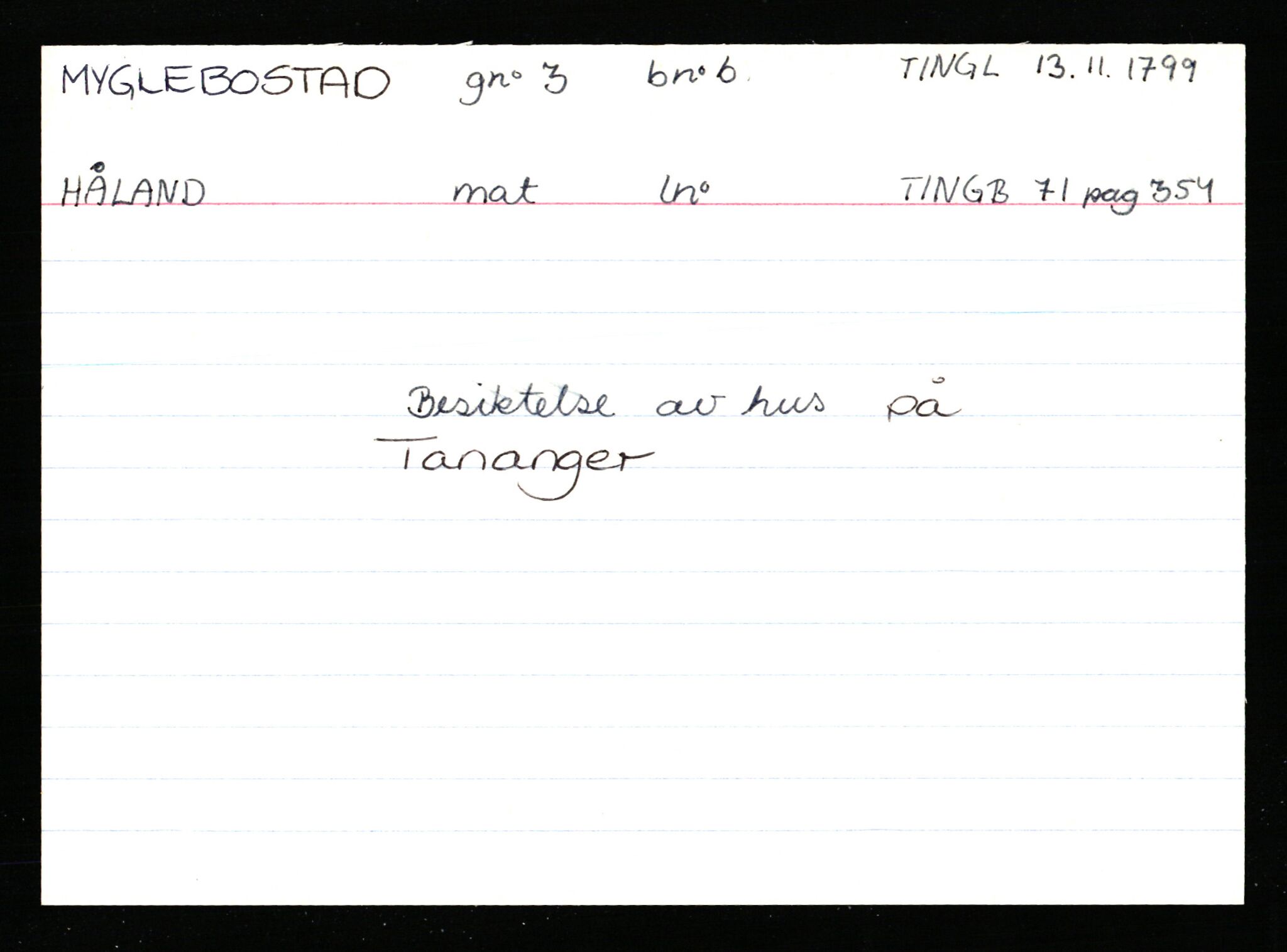Statsarkivet i Stavanger, AV/SAST-A-101971/03/Y/Ym/L0039: Åstedskort sortert etter gårdsnavn: Mo - Myglebostad, 1600-1950, p. 739