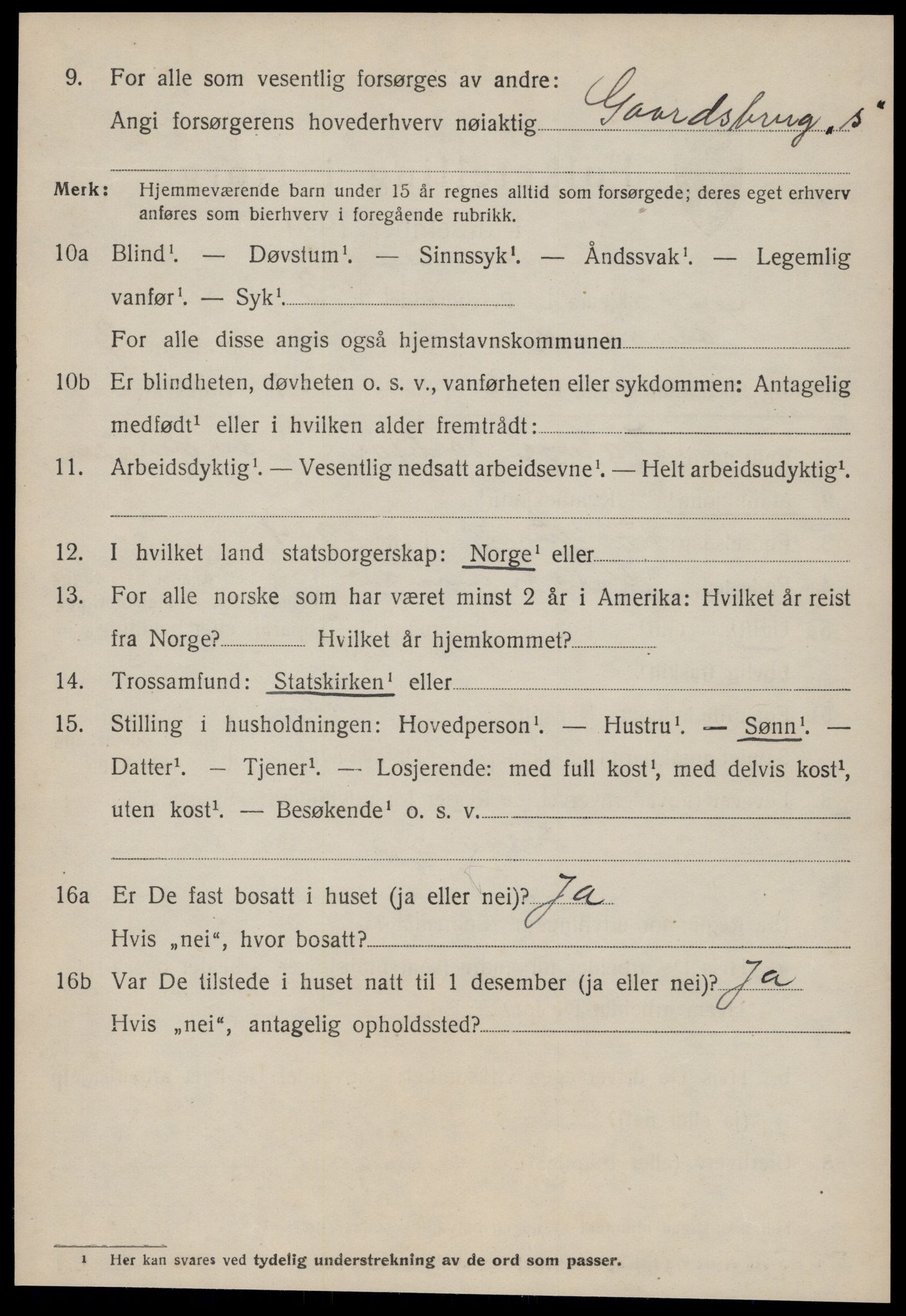 SAT, 1920 census for Kornstad, 1920, p. 1924