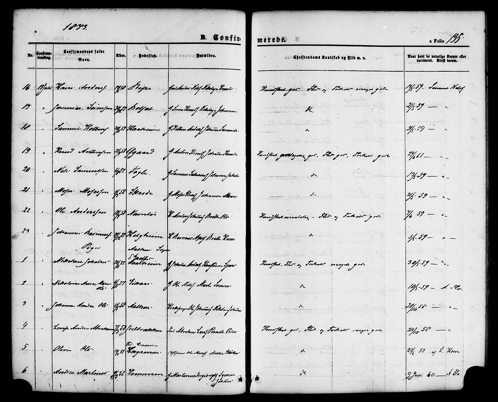 Jølster sokneprestembete, AV/SAB-A-80701/H/Haa/Haaa/L0011: Parish register (official) no. A 11, 1866-1881, p. 135