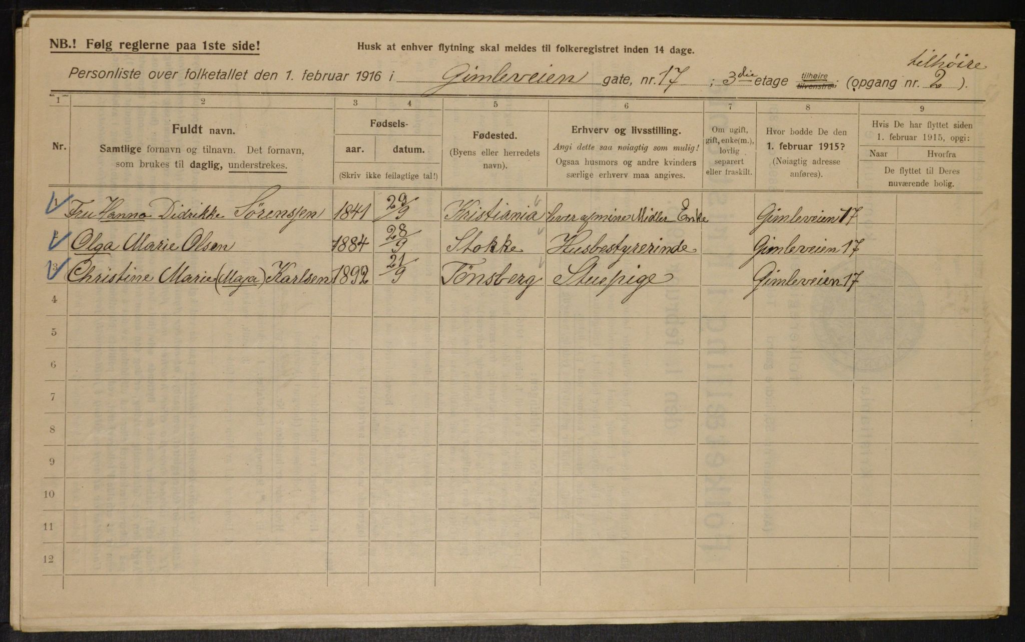 OBA, Municipal Census 1916 for Kristiania, 1916, p. 29772