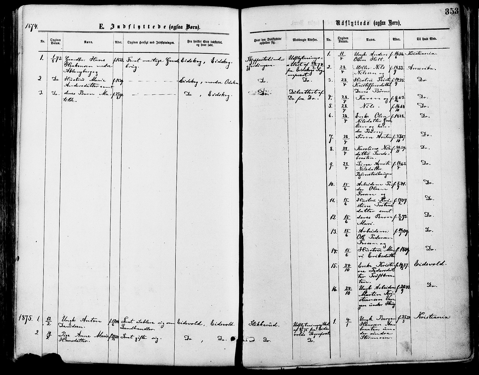 Nord-Odal prestekontor, SAH/PREST-032/H/Ha/Haa/L0005: Parish register (official) no. 5, 1874-1885, p. 353
