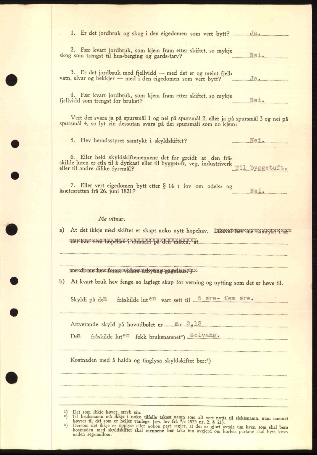 Nordre Sunnmøre sorenskriveri, AV/SAT-A-0006/1/2/2C/2Ca: Mortgage book no. A17, 1943-1944, Diary no: : 1578/1943