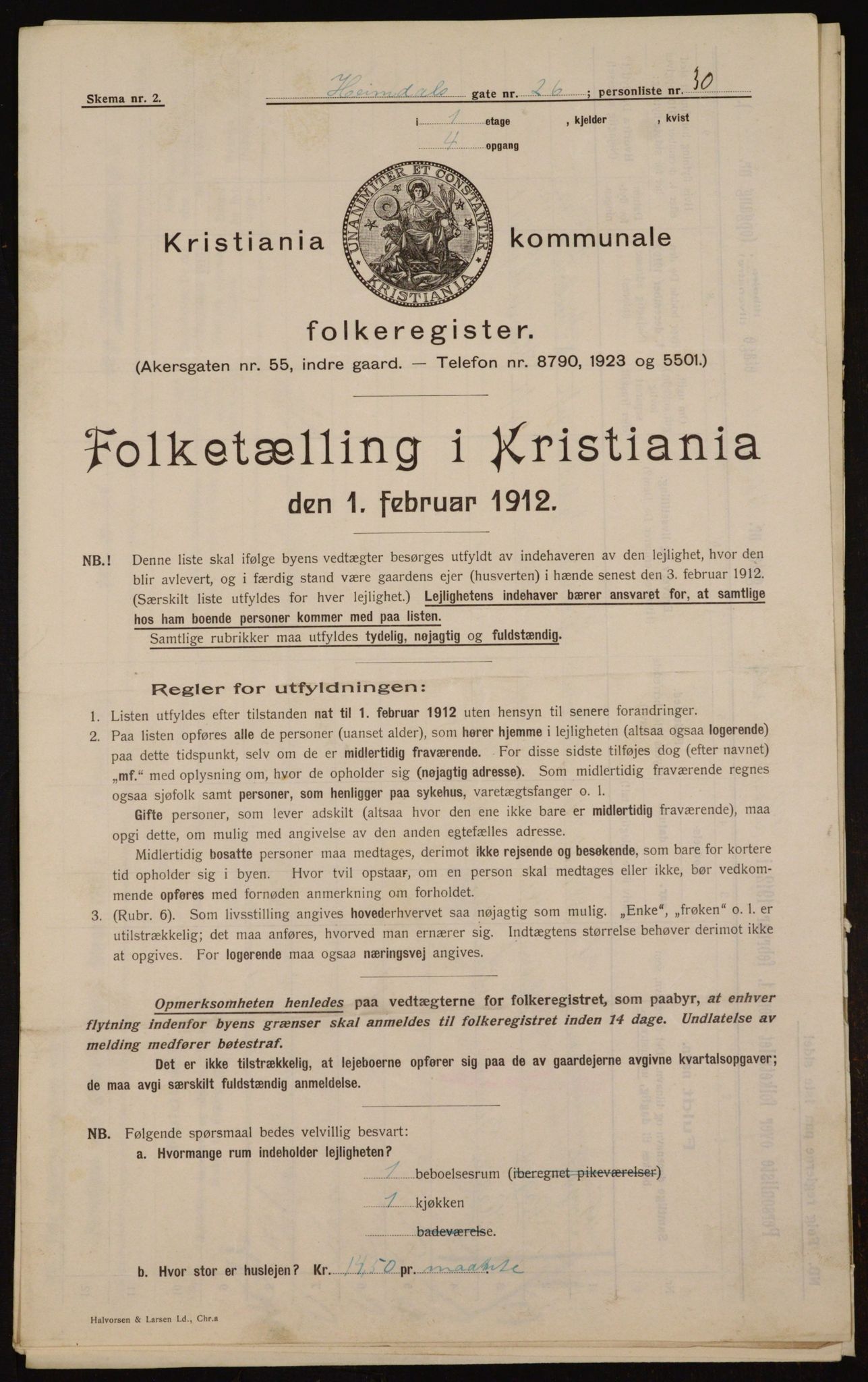 OBA, Municipal Census 1912 for Kristiania, 1912, p. 37179