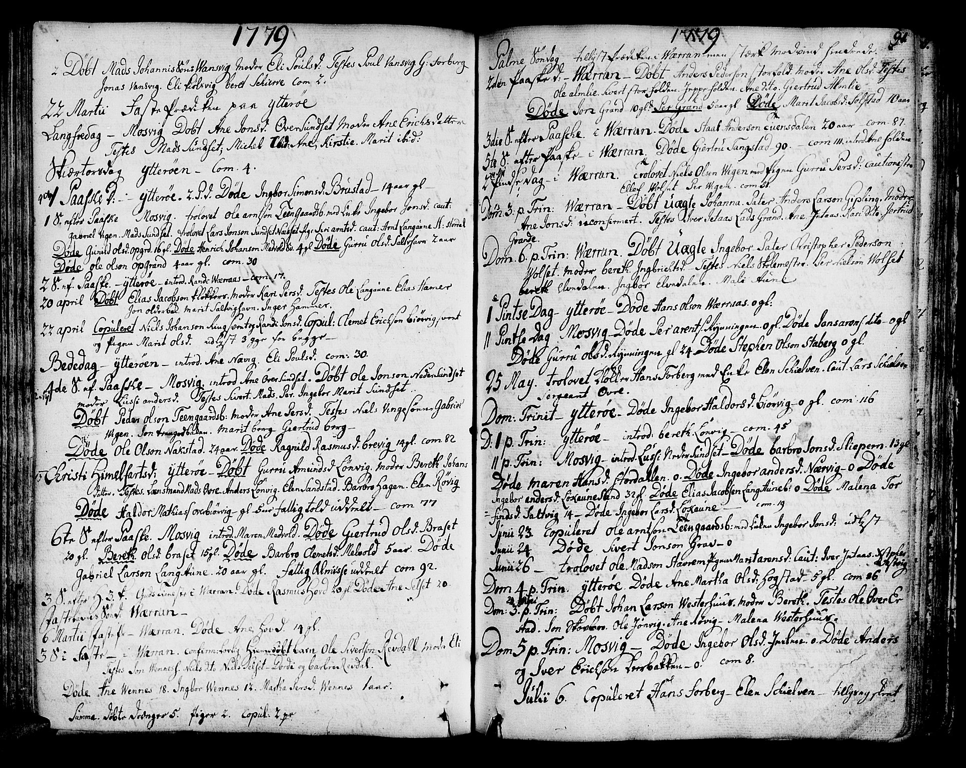 Ministerialprotokoller, klokkerbøker og fødselsregistre - Nord-Trøndelag, SAT/A-1458/722/L0216: Parish register (official) no. 722A03, 1756-1816, p. 91