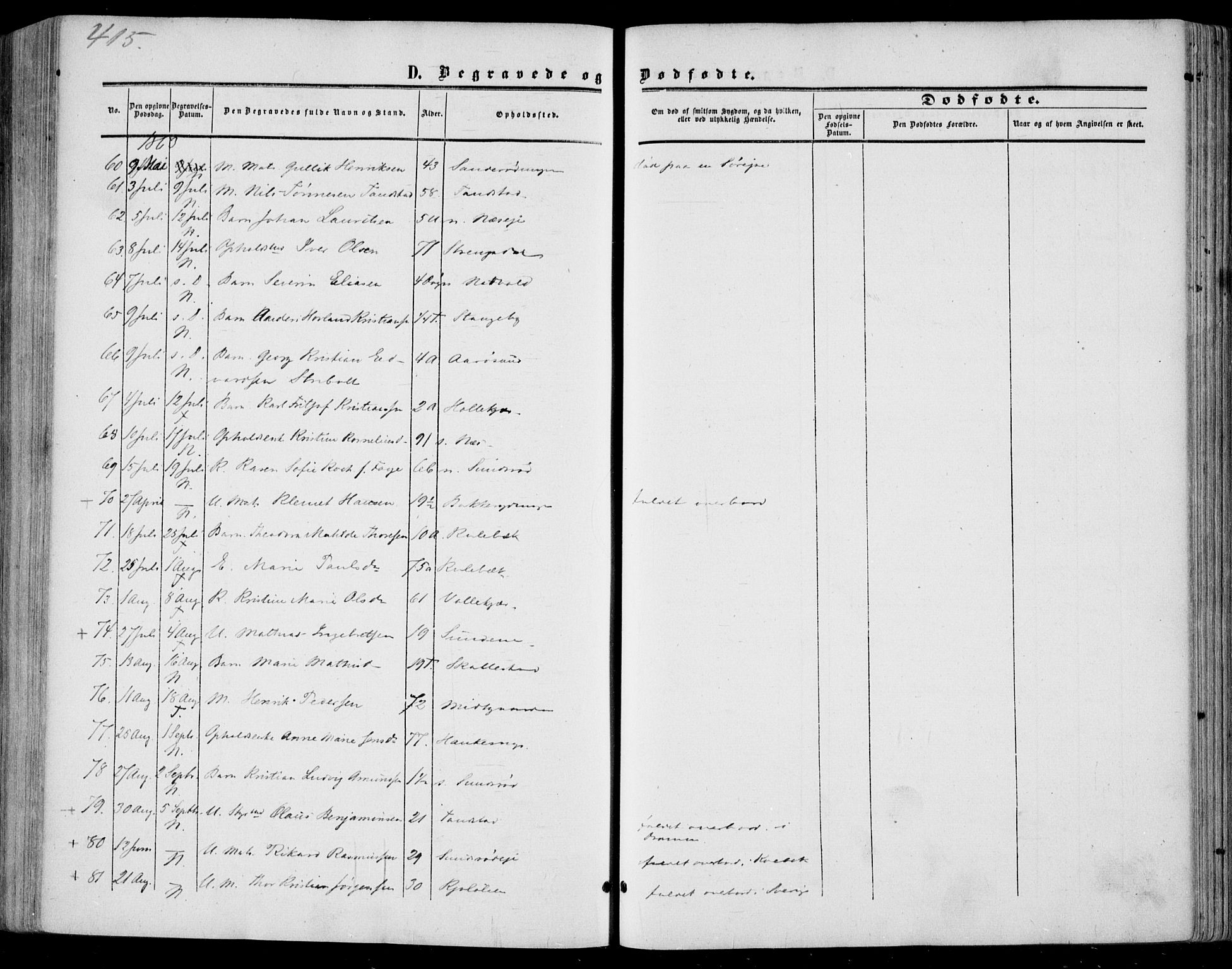 Nøtterøy kirkebøker, AV/SAKO-A-354/F/Fa/L0006: Parish register (official) no. I 6, 1852-1864, p. 415