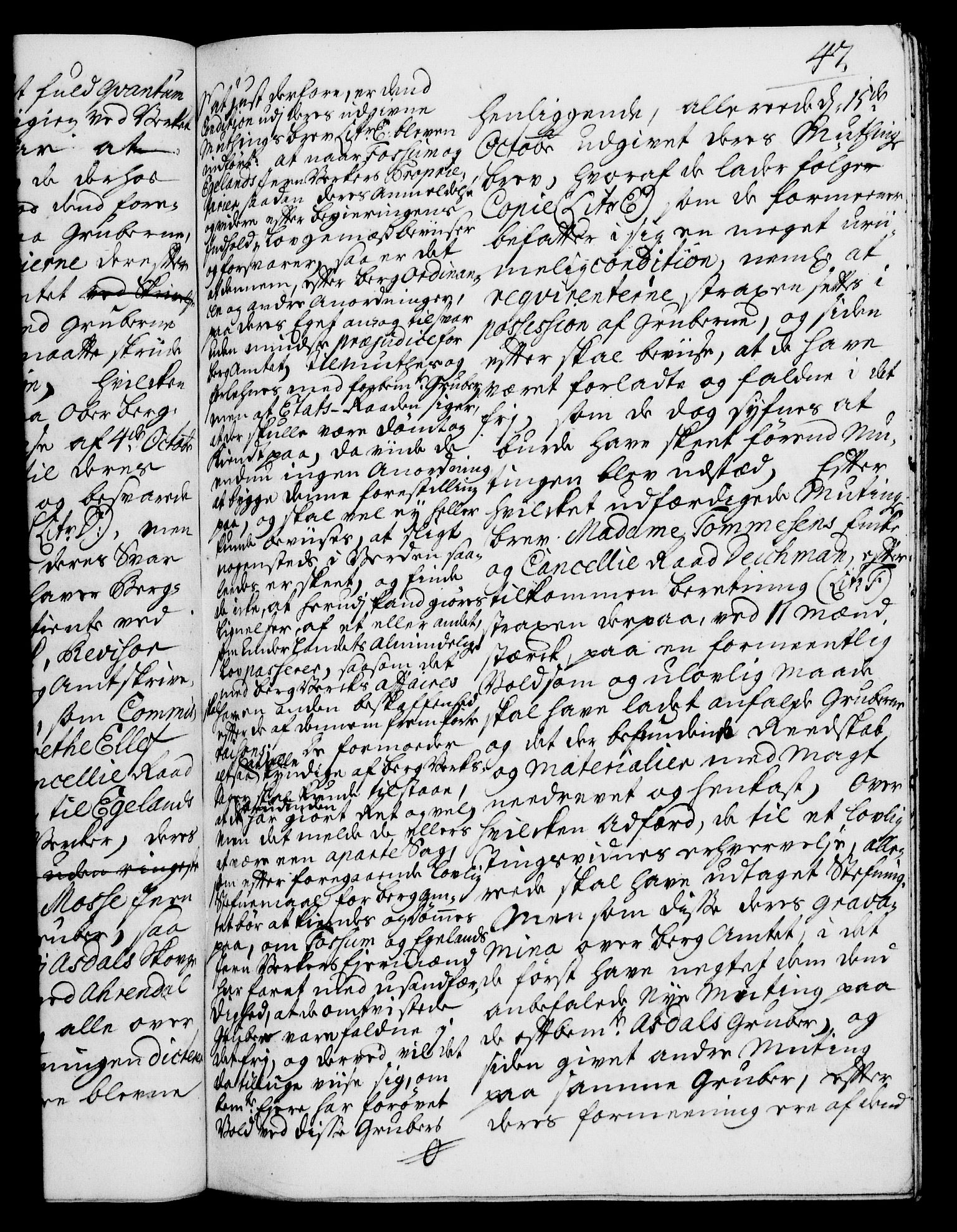 Rentekammeret, Kammerkanselliet, RA/EA-3111/G/Gh/Gha/L0020: Norsk ekstraktmemorialprotokoll (merket RK 53.65), 1738-1739, p. 47