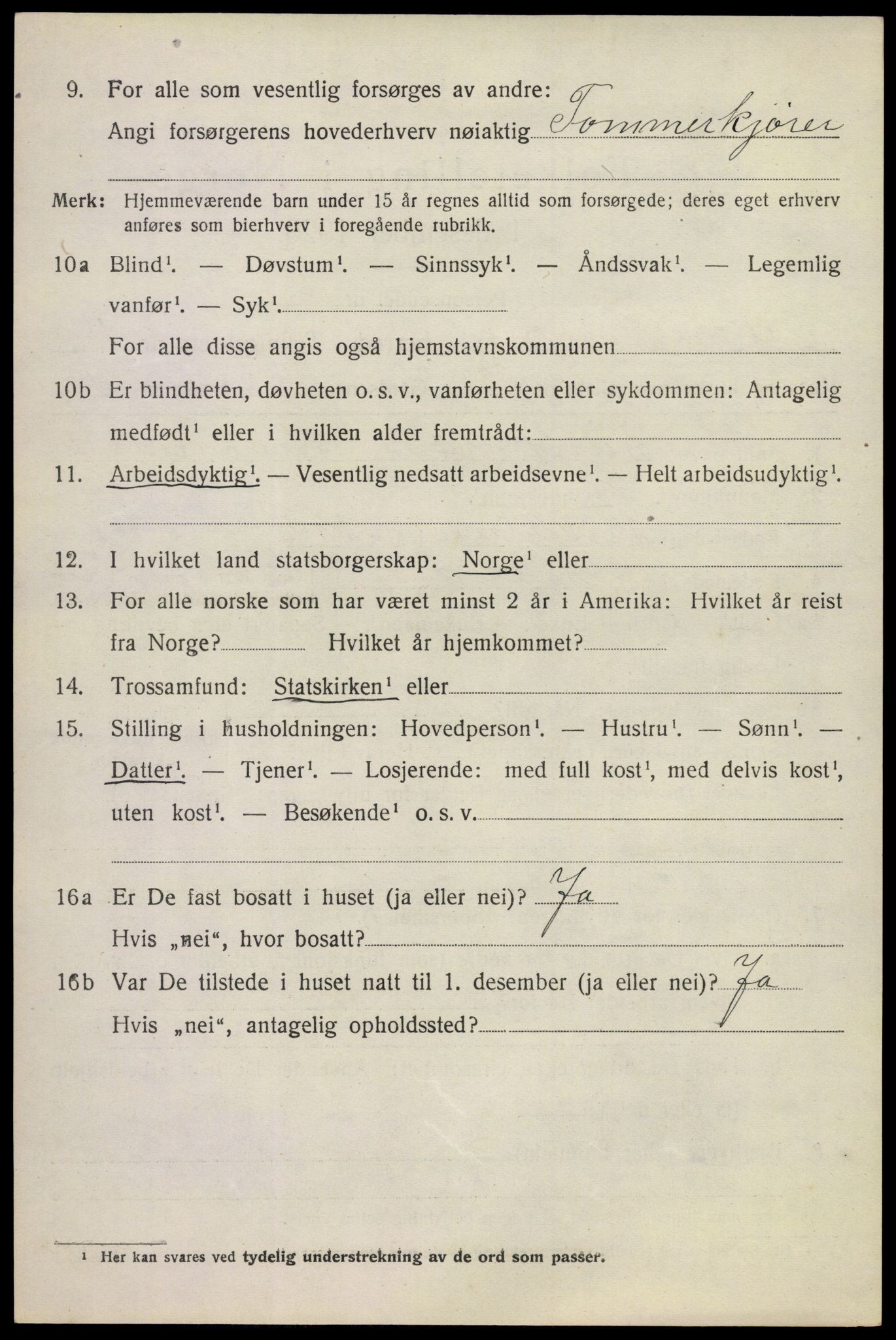 SAKO, 1920 census for Øvre Sandsvær, 1920, p. 2829