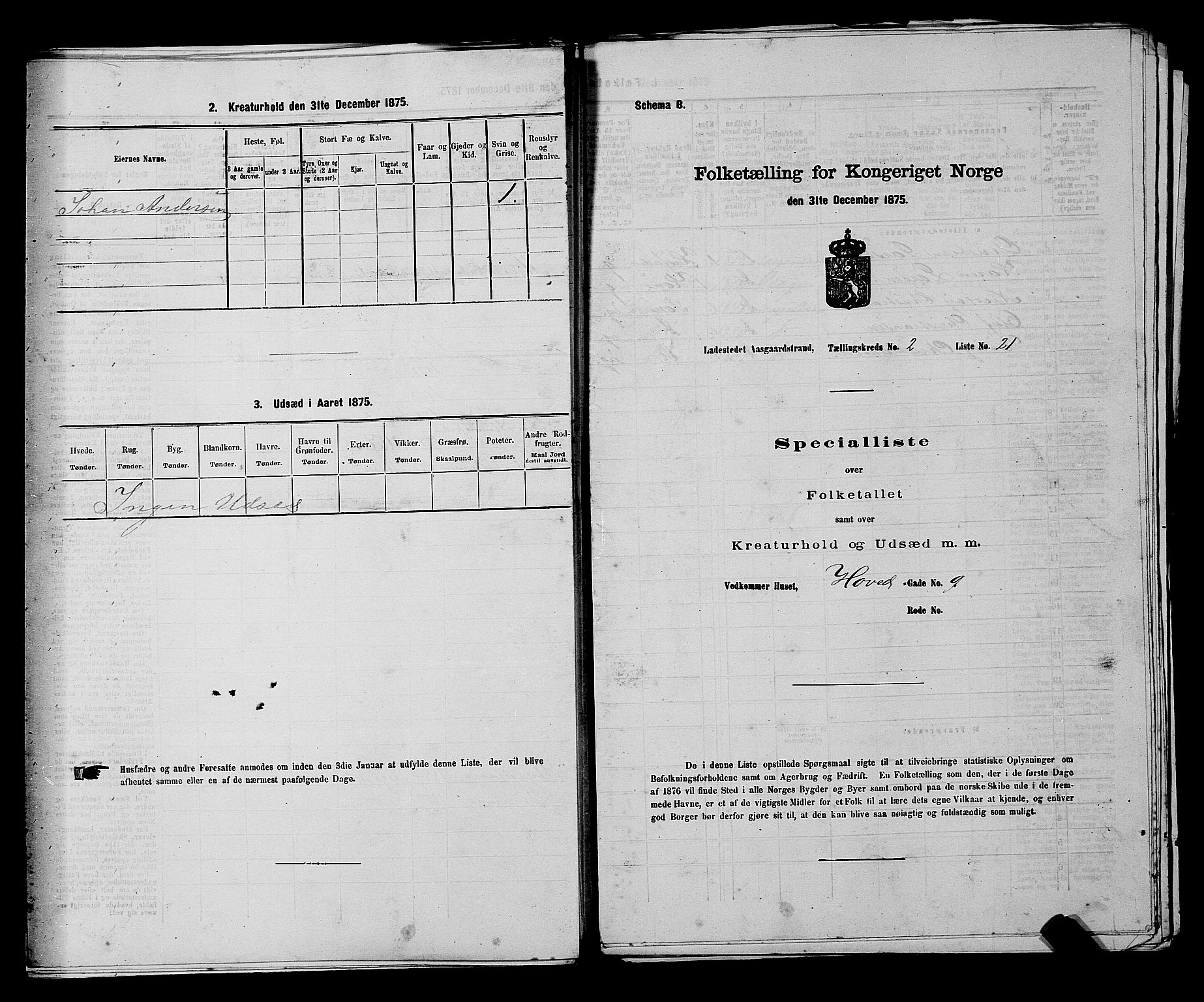 SAKO, 1875 census for 0704B Borre/Åsgårdstrand, 1875, p. 142