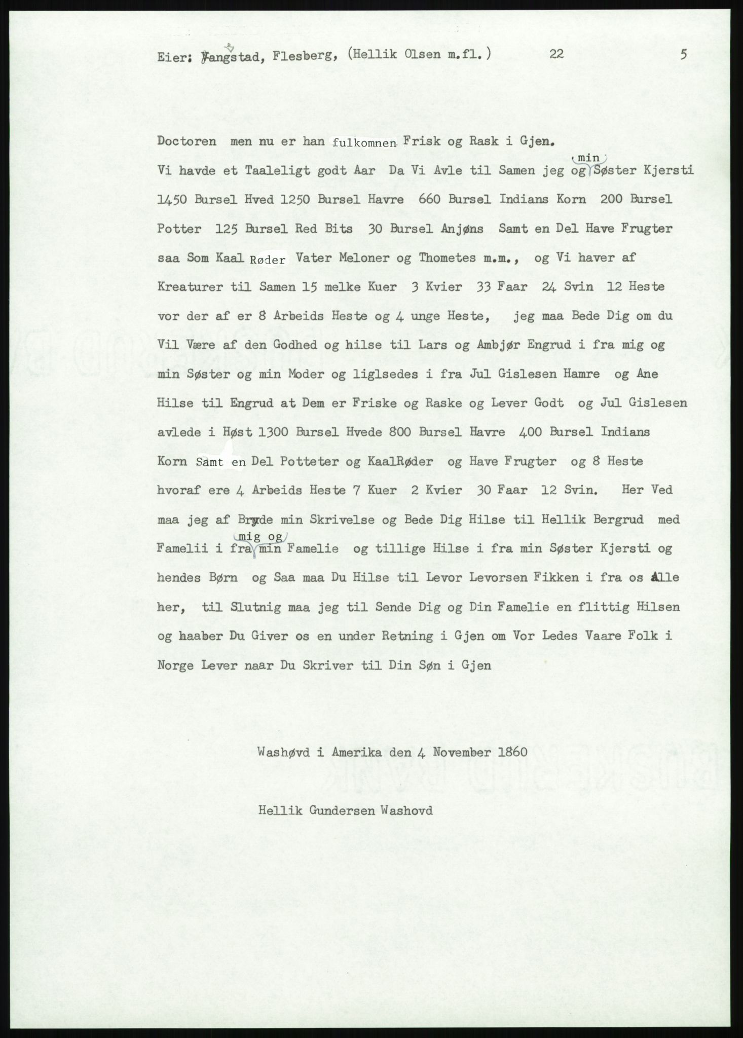 Samlinger til kildeutgivelse, Amerikabrevene, AV/RA-EA-4057/F/L0020: Innlån fra Buskerud: Lerfaldet - Lågdalsmuseet, 1838-1914, p. 677