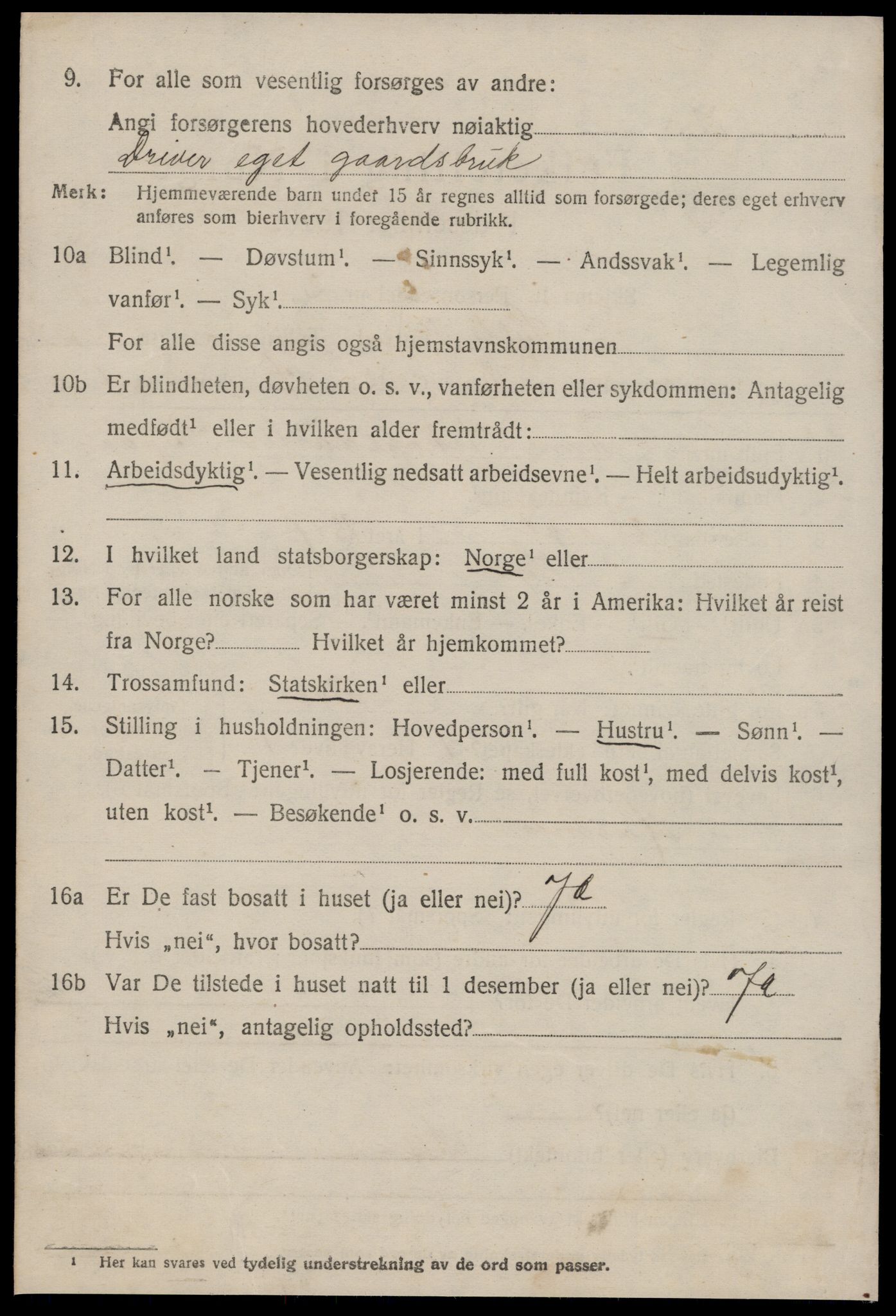 SAT, 1920 census for Sylte, 1920, p. 1184