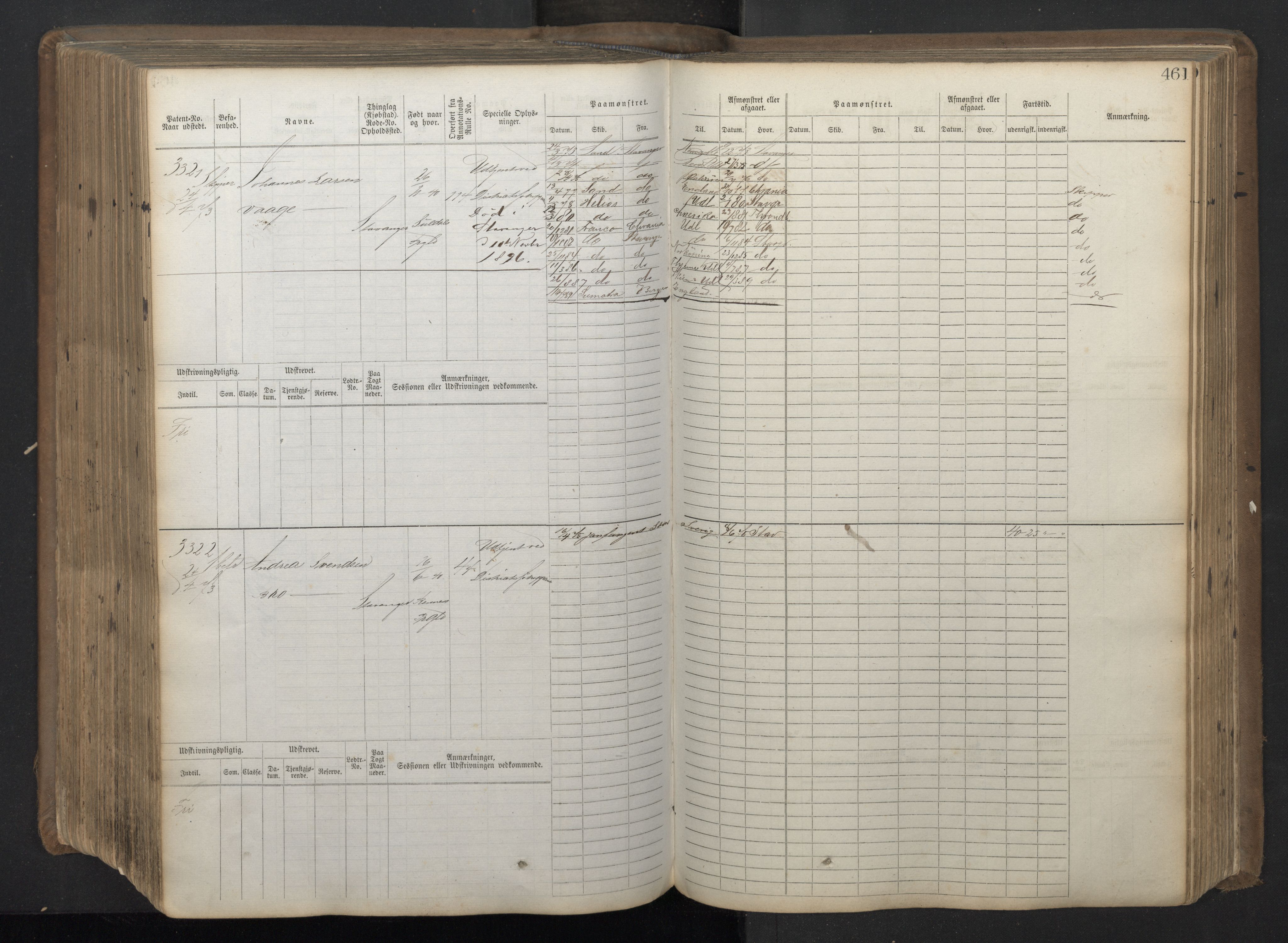 Stavanger sjømannskontor, AV/SAST-A-102006/F/Fb/Fbb/L0018: Sjøfartshovedrulle patnentnr. 2402-3602 (dublett), 1869, p. 465