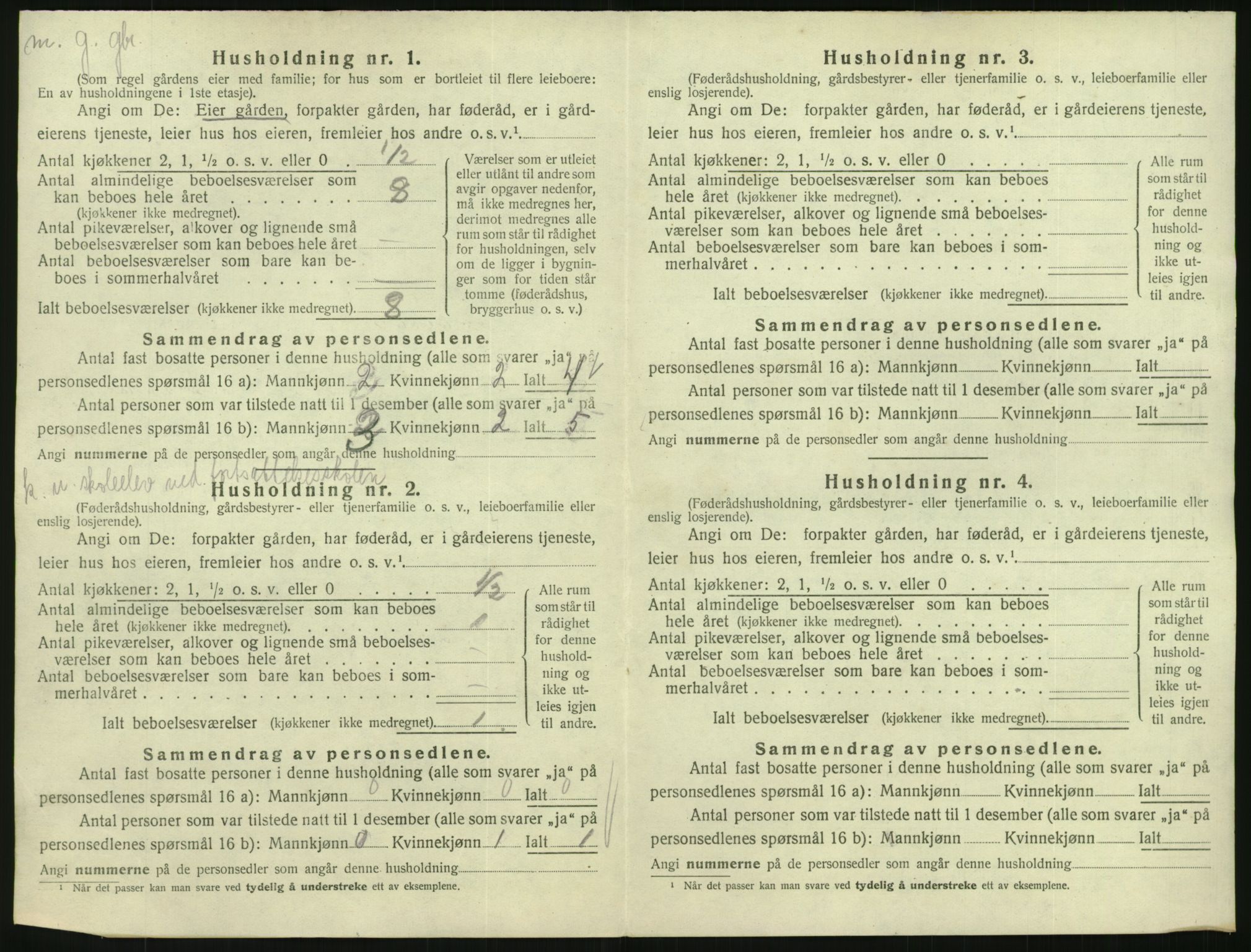 SAK, 1920 census for Konsmo, 1920, p. 35