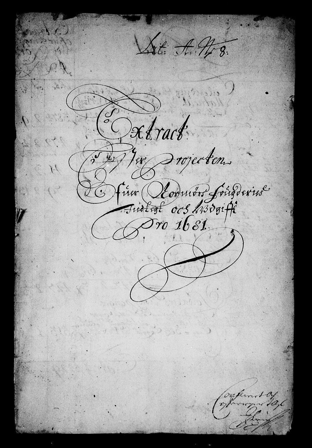 Rentekammeret inntil 1814, Reviderte regnskaper, Stiftamtstueregnskaper, Trondheim stiftamt og Nordland amt, AV/RA-EA-6044/R/Rf/L0065: Trondheim stiftamt, 1681