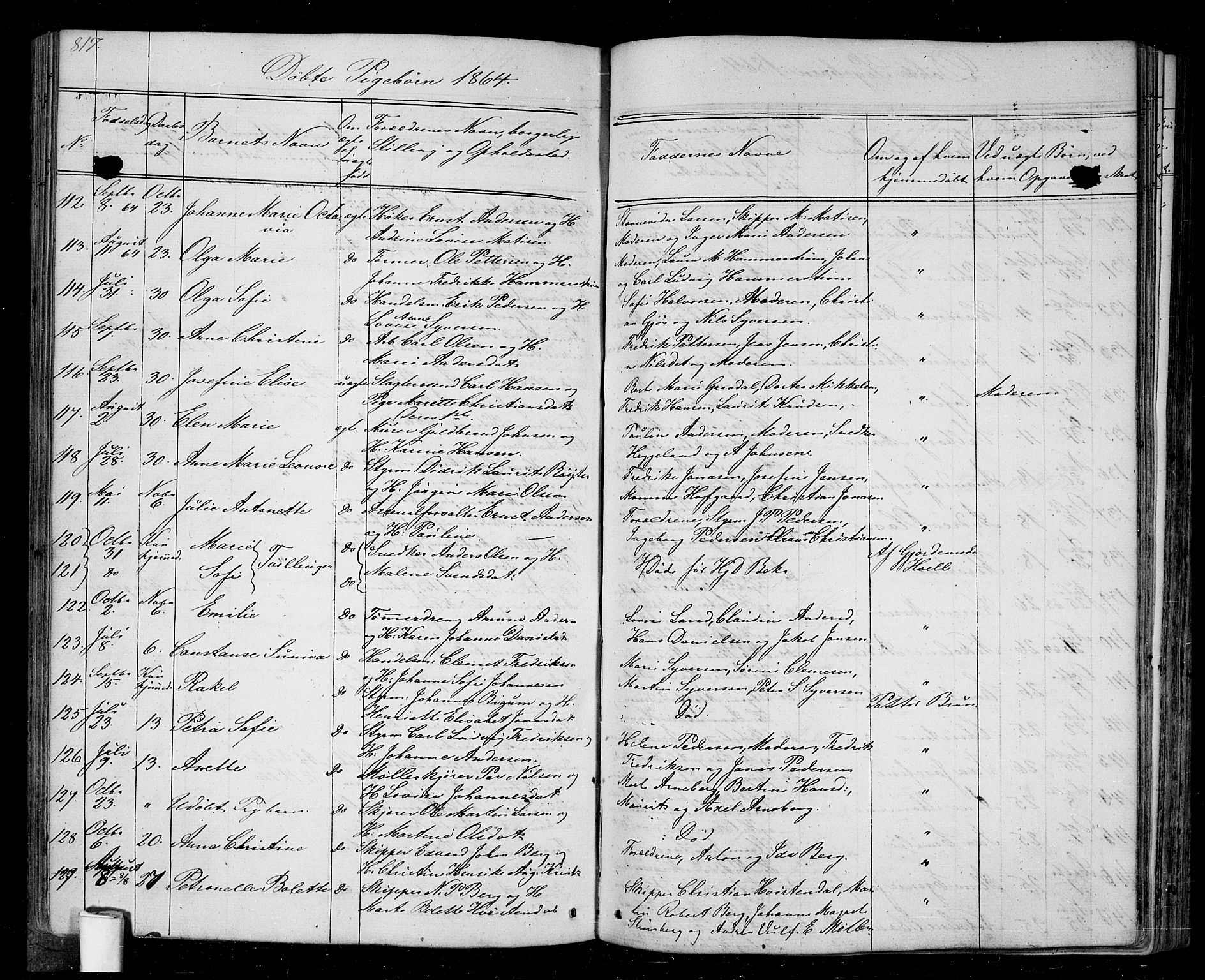 Halden prestekontor Kirkebøker, SAO/A-10909/G/Ga/L0005b: Parish register (copy) no. 5B, 1864-1868, p. 817