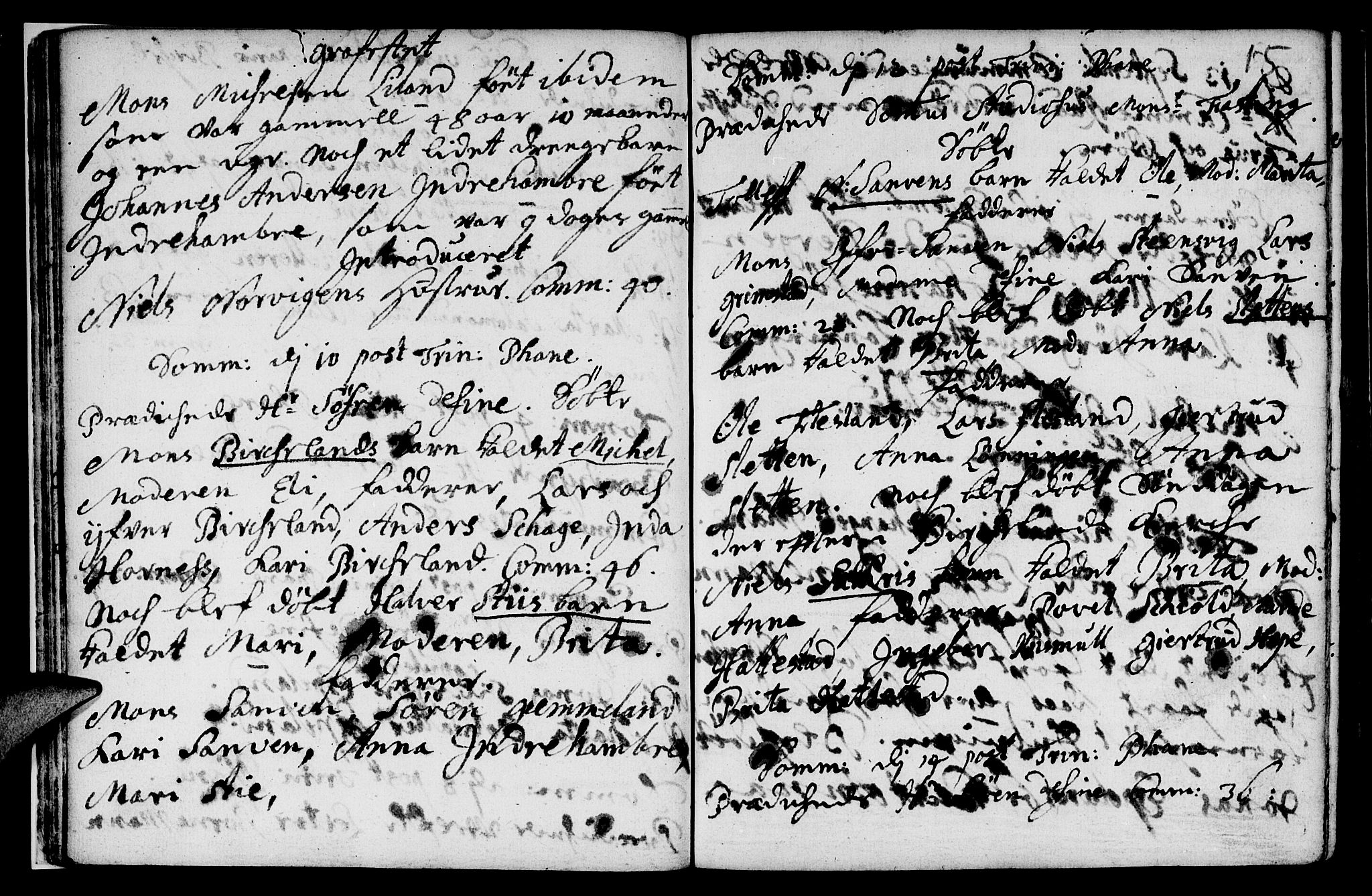 Fana Sokneprestembete, AV/SAB-A-75101/H/Haa/Haaa/L0001: Parish register (official) no. A 1, 1712-1719, p. 15